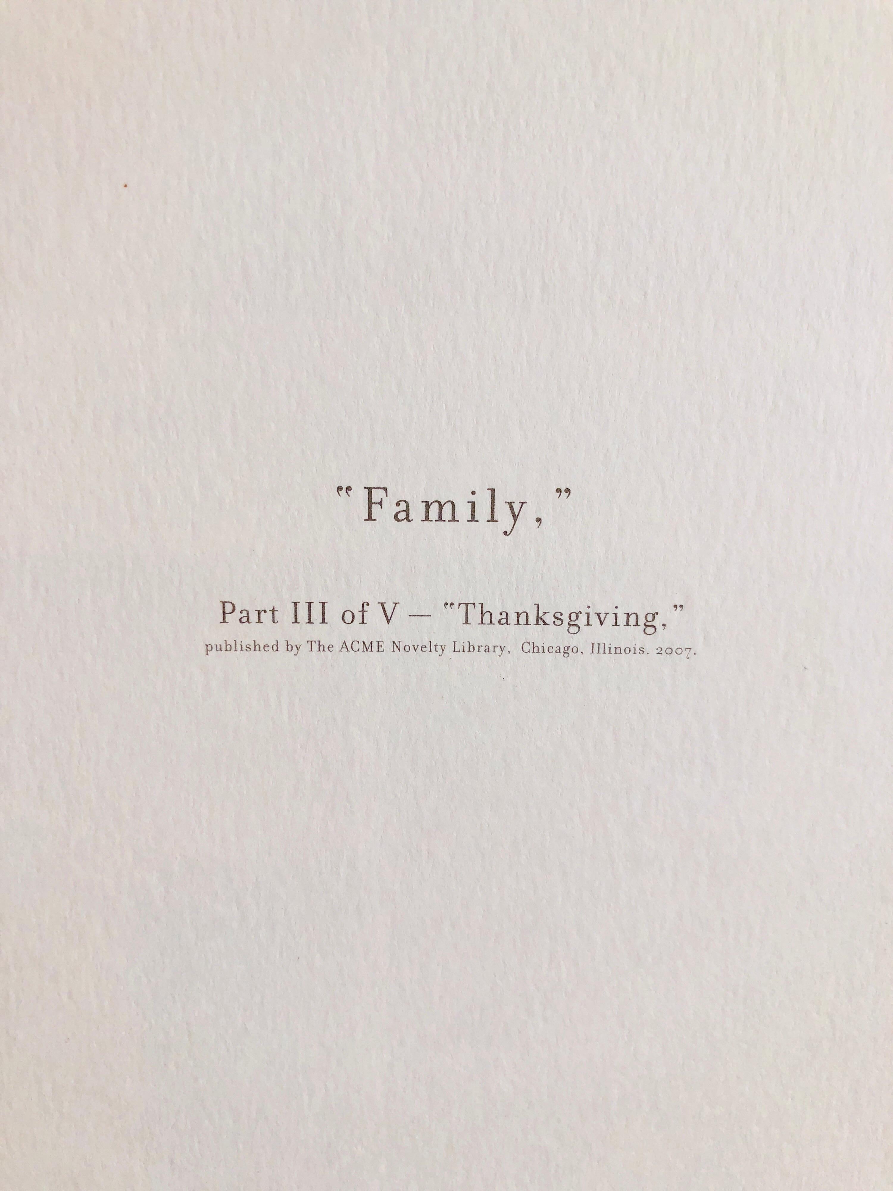 Chris Ware New Yorker Cartoonist Limited Edition Thanksgiving Print NYC 3