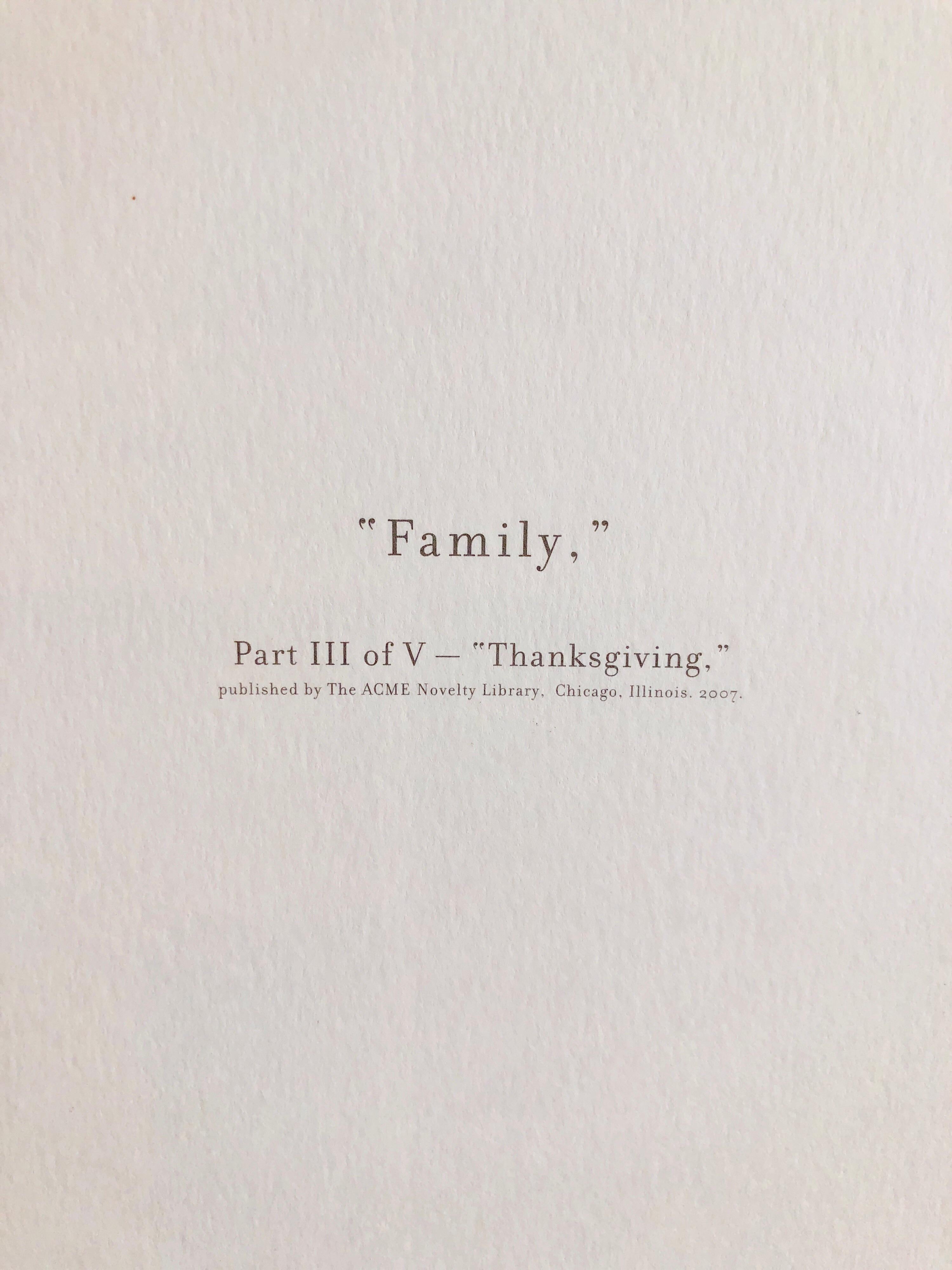 Chris Ware New Yorker Cartoonist Limited Edition Thanksgiving Print NYC For Sale 6