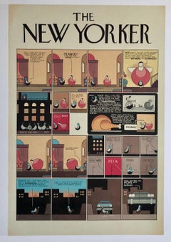 Chris Ware New Yorker Cartoonist Limitierte Auflage Thanksgiving Druck, NYC