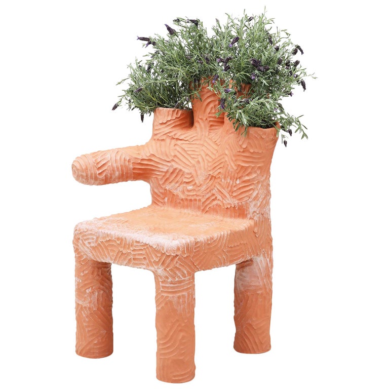 Chris Wolston Terracotta "Colibri Plant Chair" 1