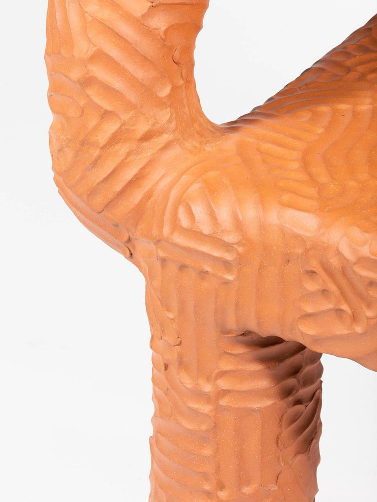 Chris Wolston Terracotta Plant Chair "Zipolite" For Sale at 1stDibs