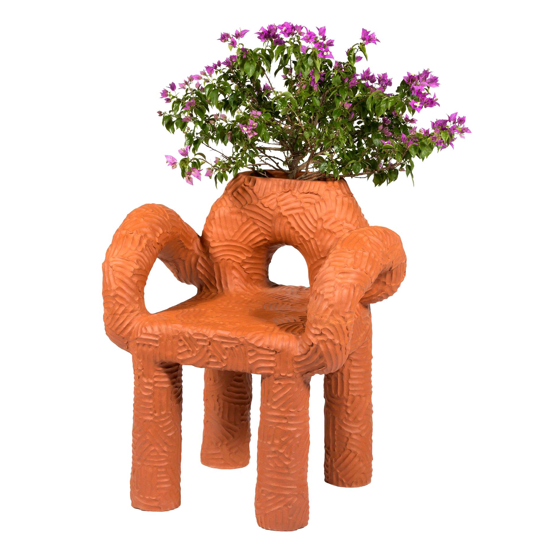 Chris Wolston Terracotta "Zipolite Plant Chair"