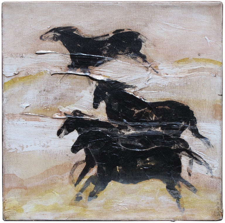 Wild Horses - Painting by Chrissy Dolan Terrasi