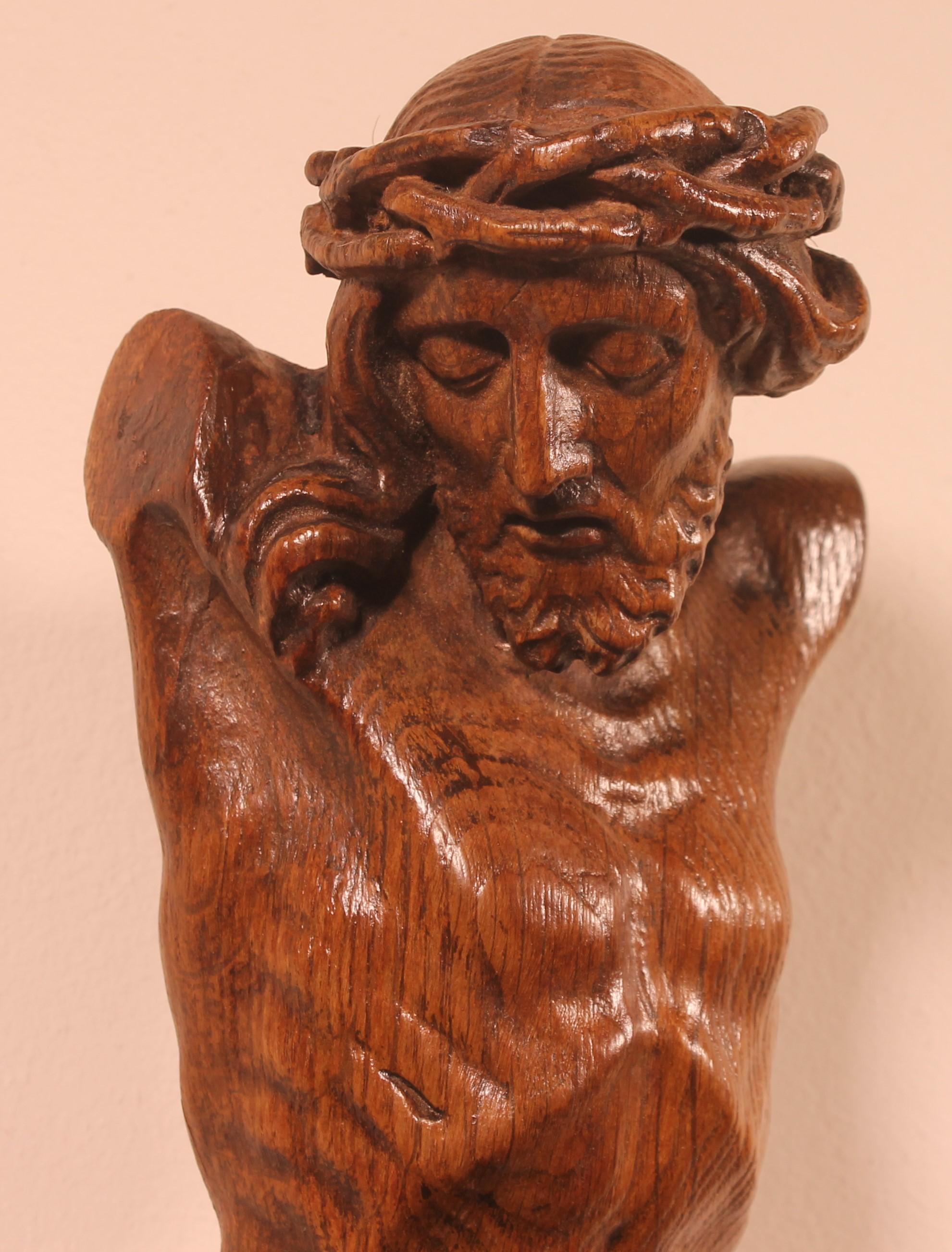 Christ 18 ° Century in Oak, France For Sale 5