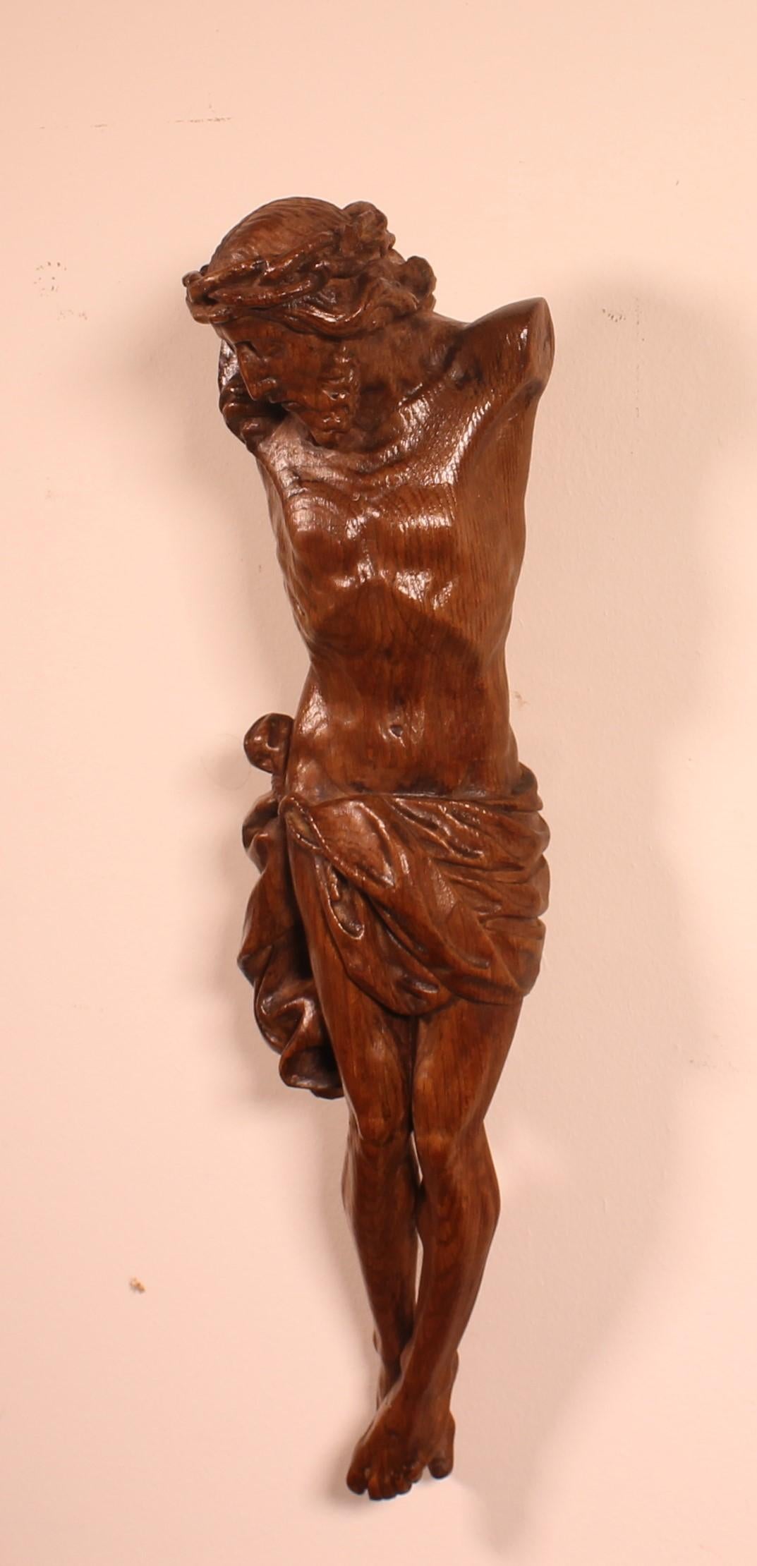 Christ 18 ° Century in Oak, France For Sale 2