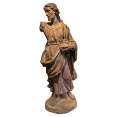 Christ blessing - A large original terracotta, France 18th century