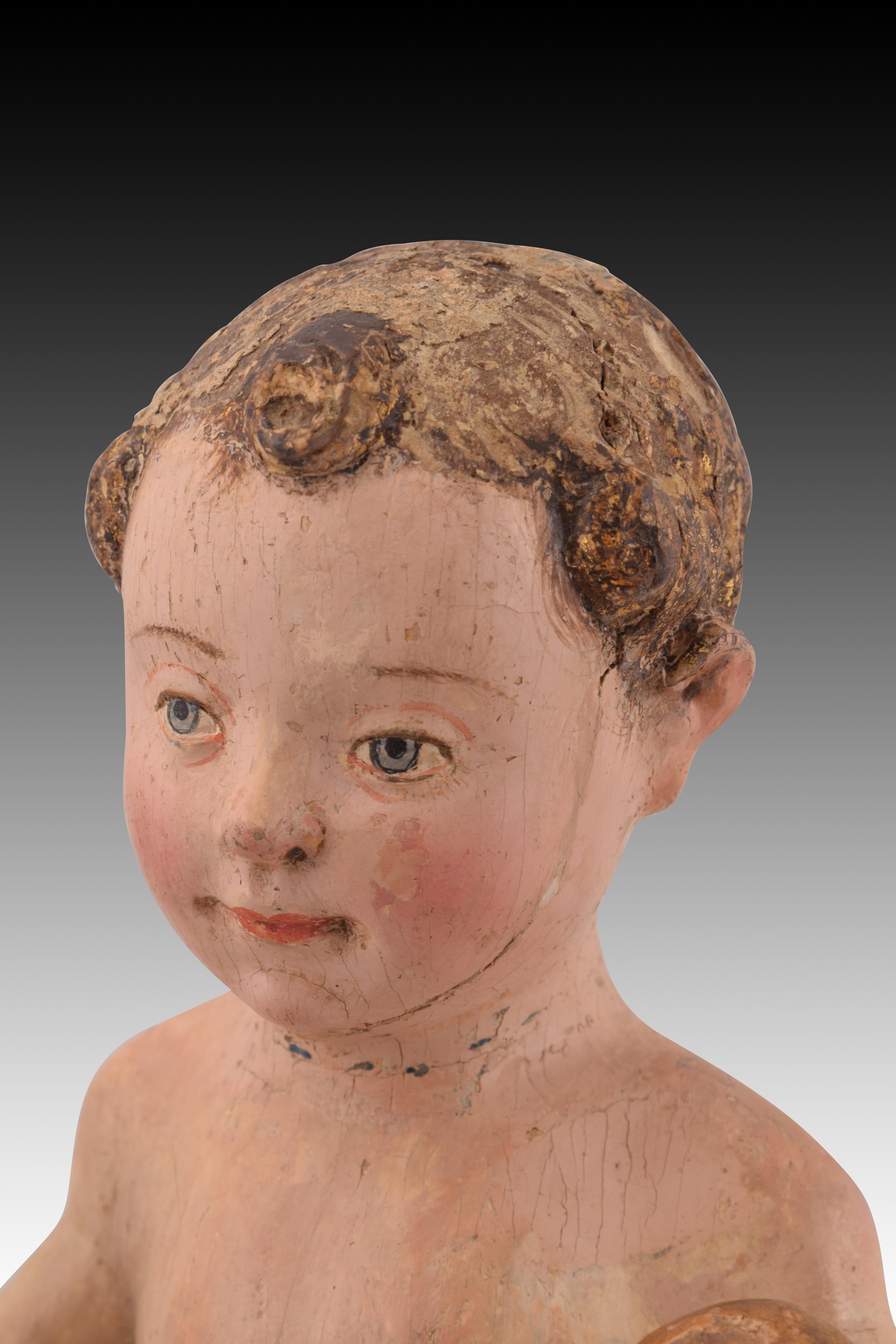 Christ Child blessing. Wood. Flemish school, 16th century with restorations. 2