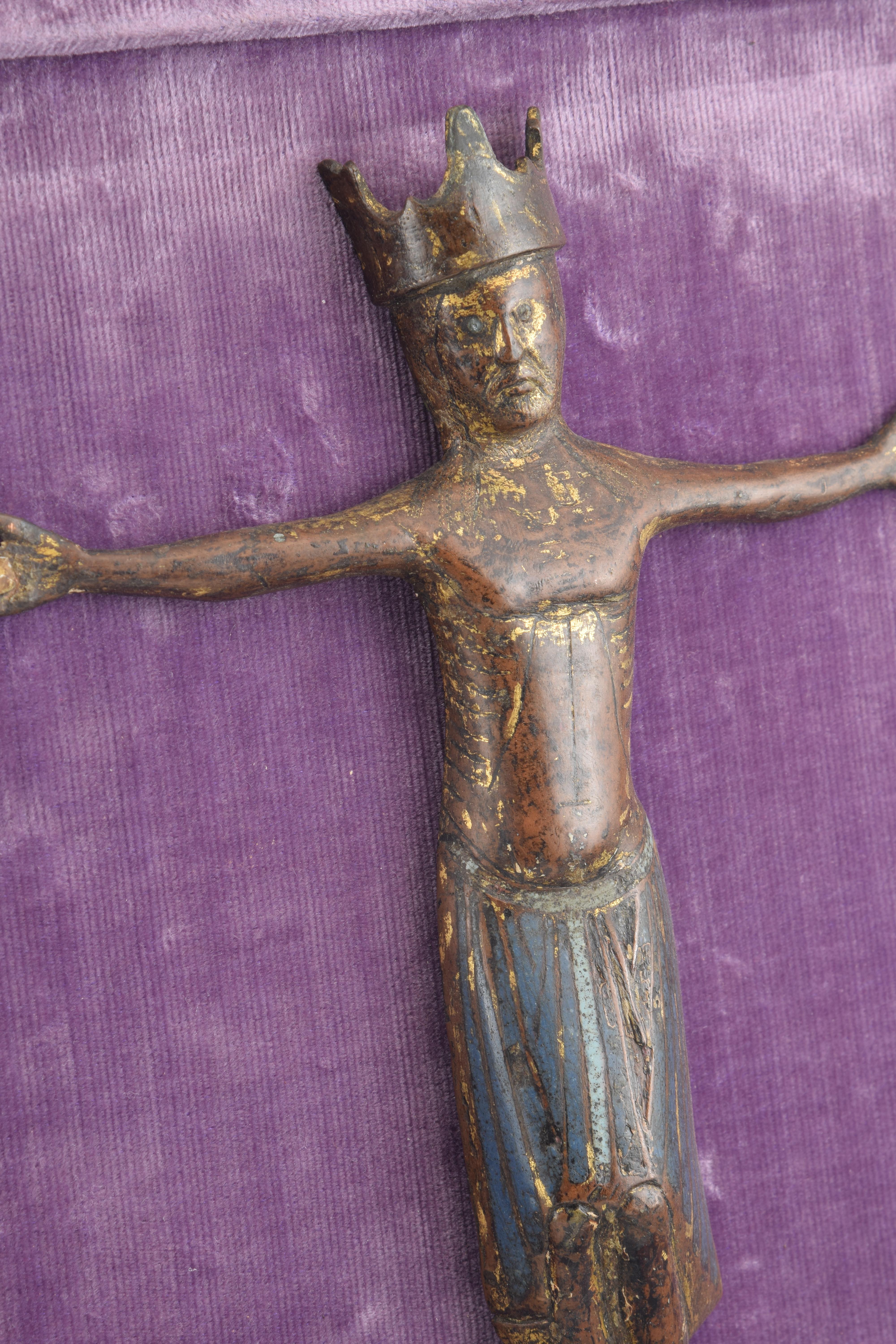 Christ 'Corpus Christi' Enamel, Copper, Textile, Wood, Limoges 12th-13th Century 1