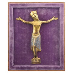 Cristo "Corpus Domini", rame dorato, smalto, "pietra" di getto, Limoges, XIII secolo