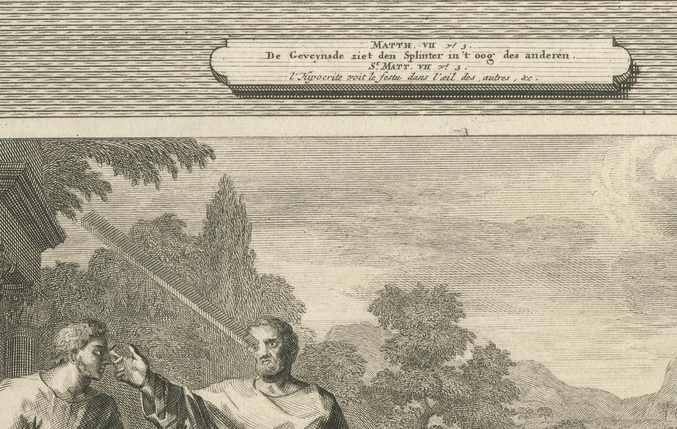 Néerlandais Le Christ guérissant l'aveugle et le muet possédé, Pieter Mortier, vers 1700 en vente