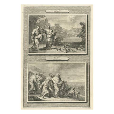 Christ Healing the Blind Man and the Possessed Mute, Pieter Mortier, ca. 1700