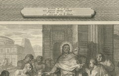 Christ Healing the Sick and Preaching the Sermon on the Mount, P. Mortier, 1700