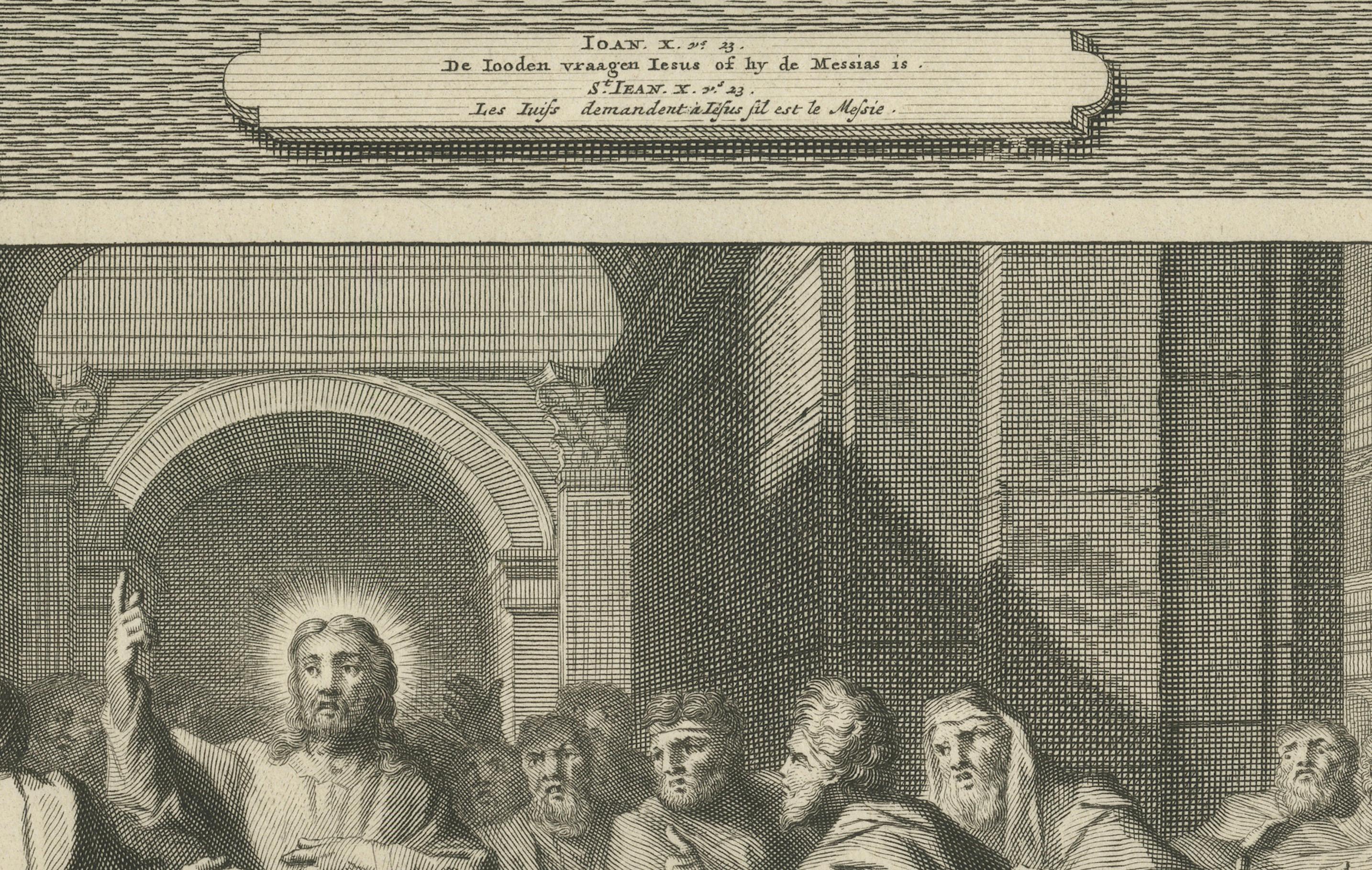 Christus Heal's the Man Born Blind & The Woman Taken in Adultery, ca. 1700 im Zustand „Gut“ im Angebot in Langweer, NL