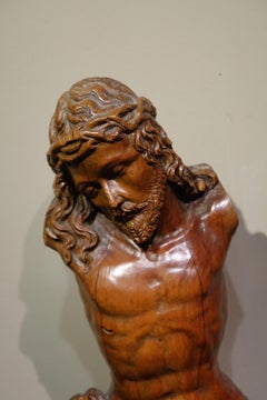 Cristo en madera de boj, Francia, finales del siglo XVI-principios del XVII".
