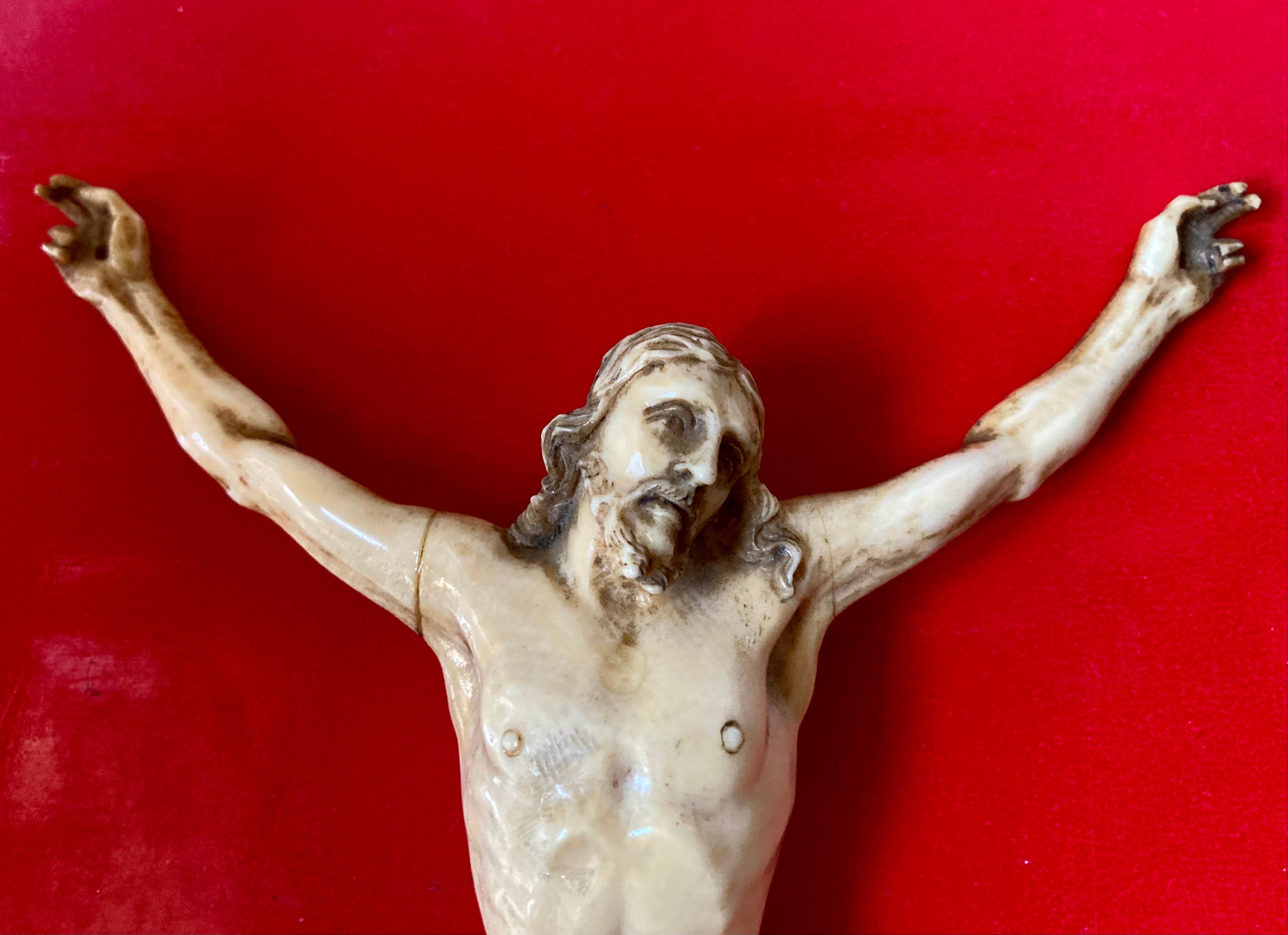Christ In Carved Ivory, Italy, 18th Century 3