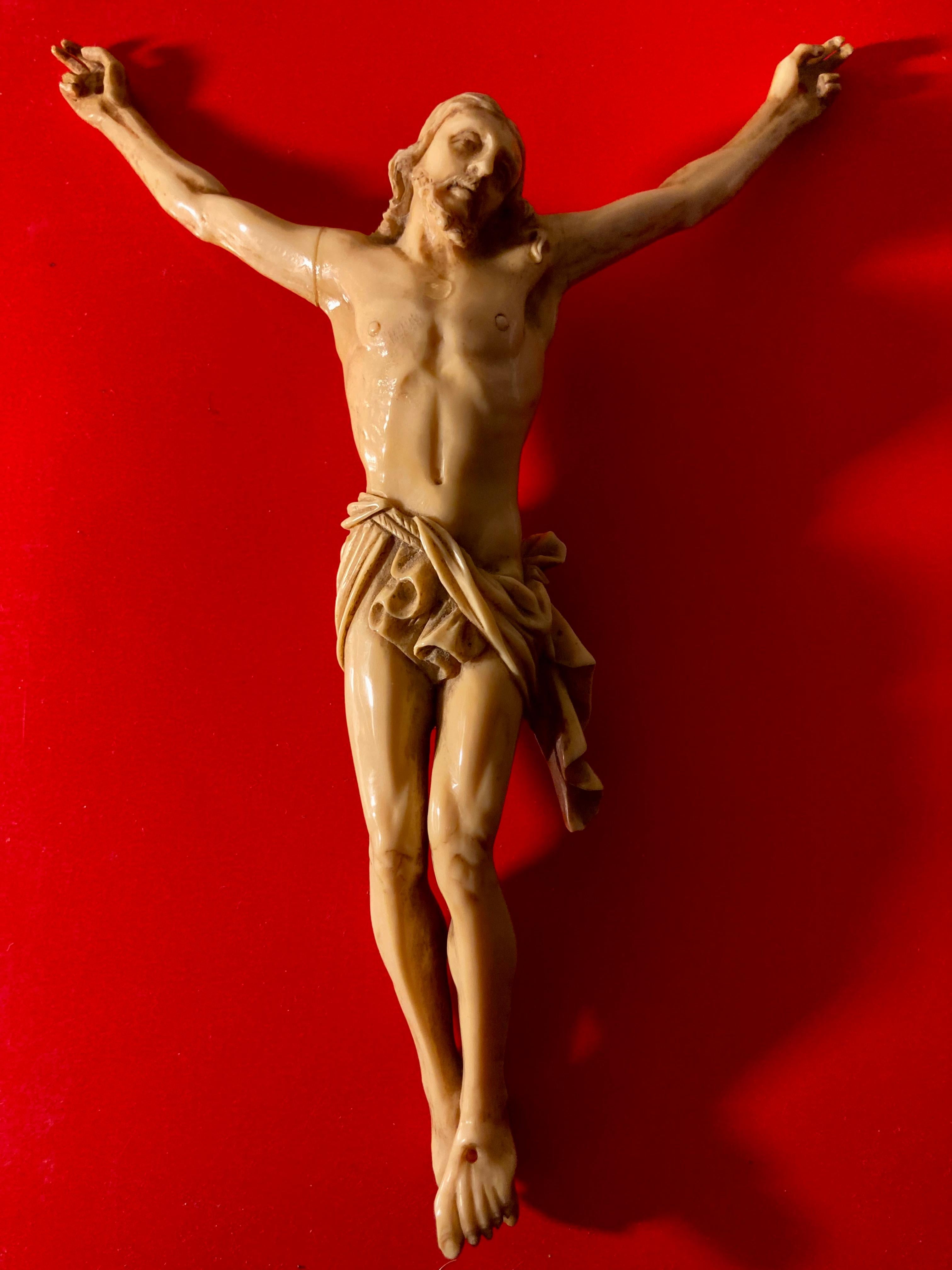 Christ In Carved Ivory, Italy, 18th Century 6