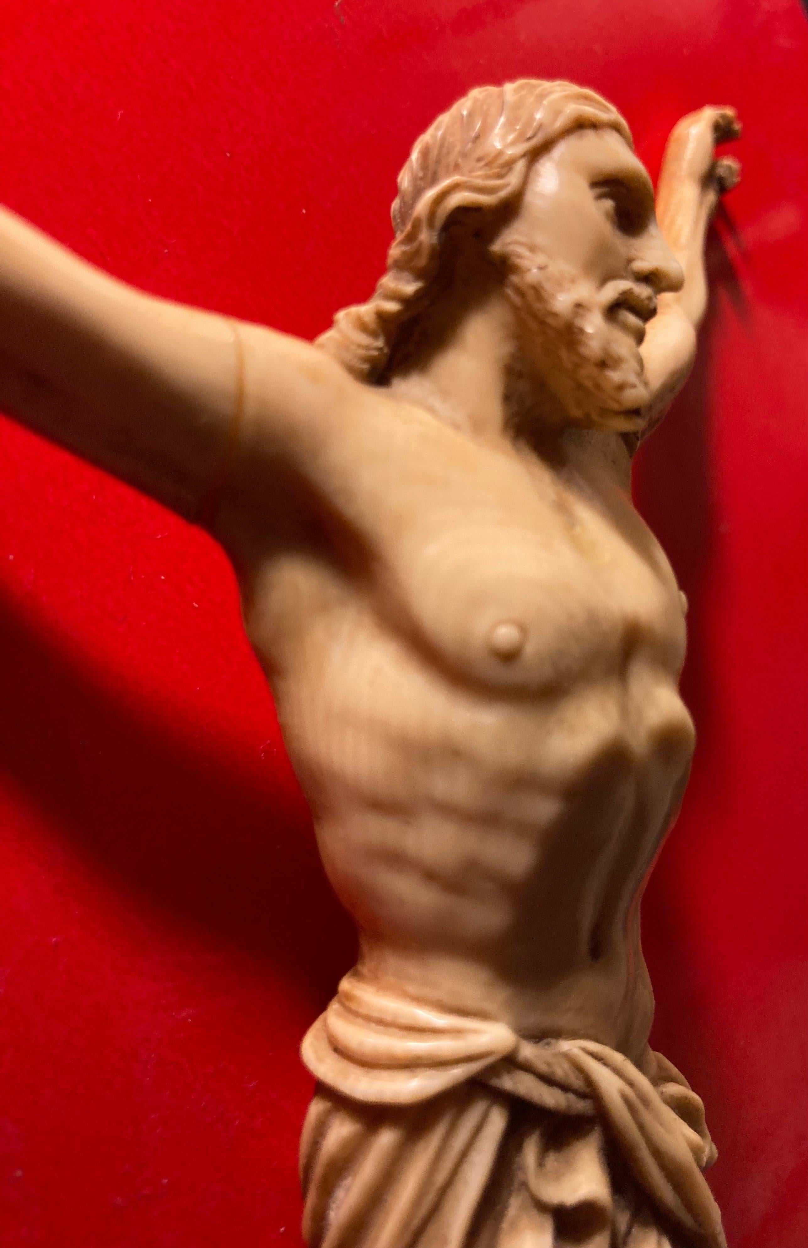 Christ In Carved Ivory, Italy, 18th Century 7