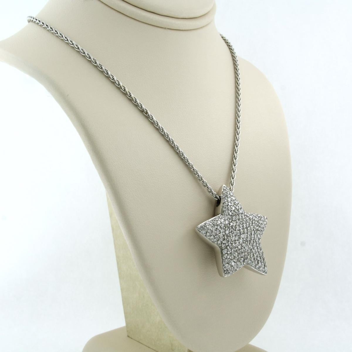 De las mujeres CHRIST - Collar con colgante de topacio y diamantes talla brillante Oro 18k en venta