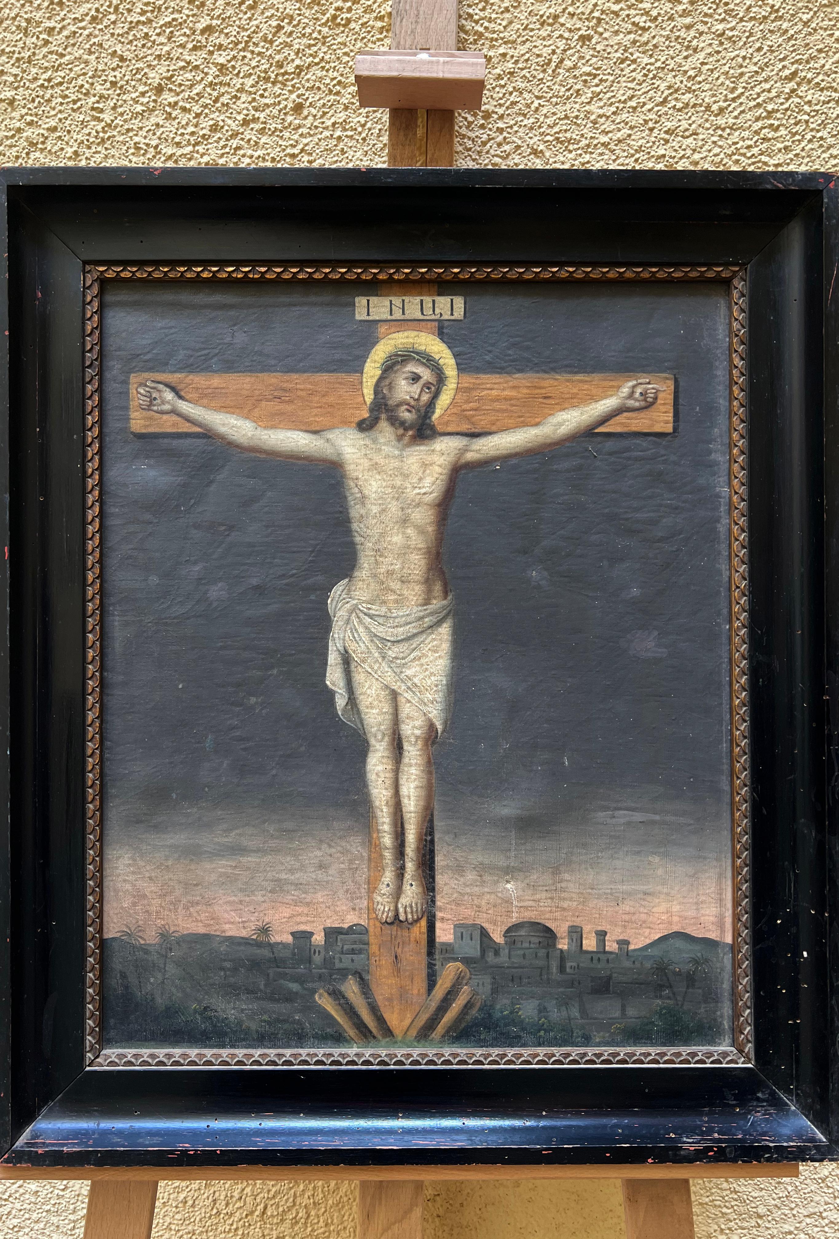 Christ on the Cross and His Mother After the Deposition, Italy, 18th Century For Sale 2
