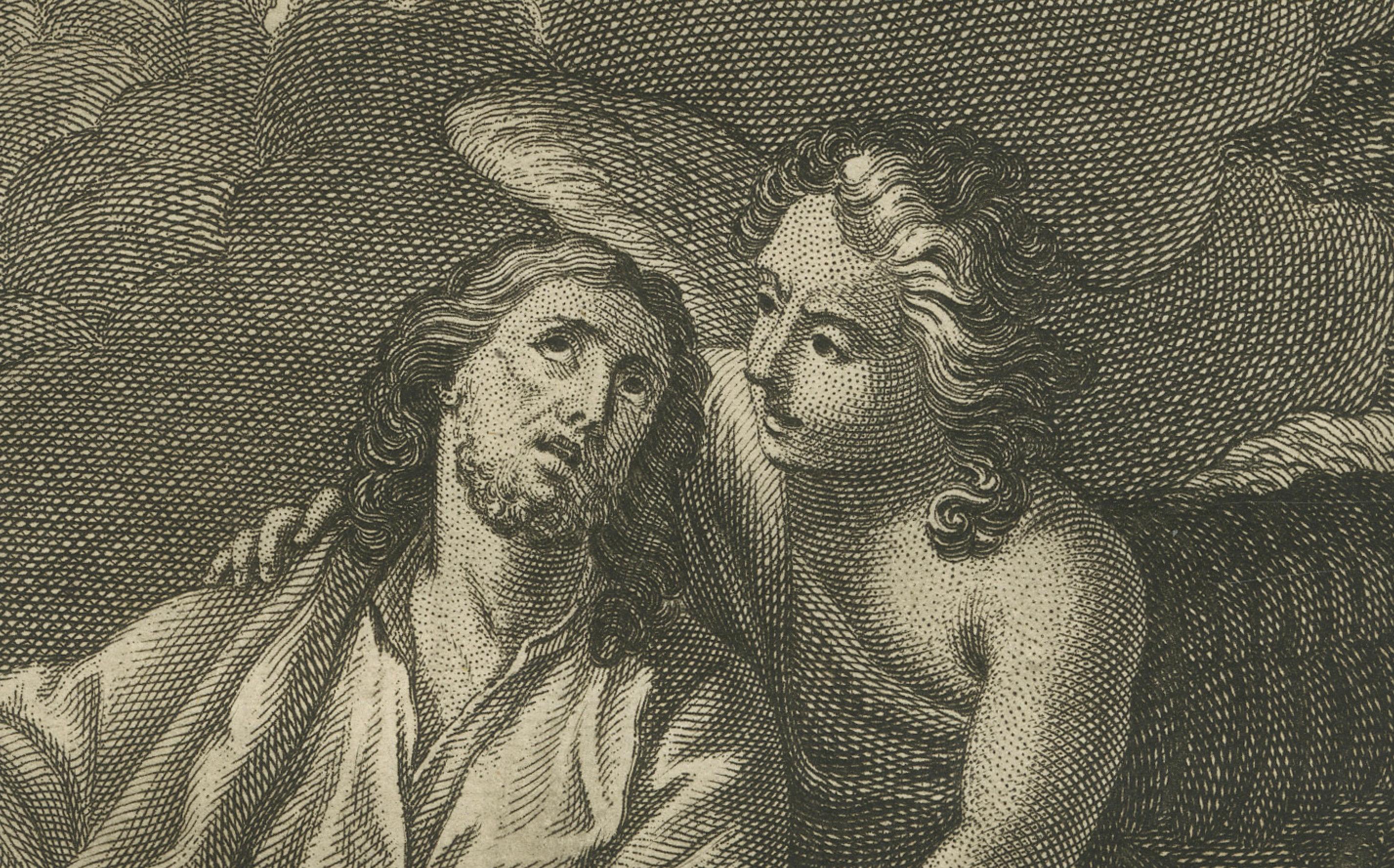 Cristo orando en Getsemaní Grabado - Lucas XXII Huerto de los Olivos c.1735 Papel en venta