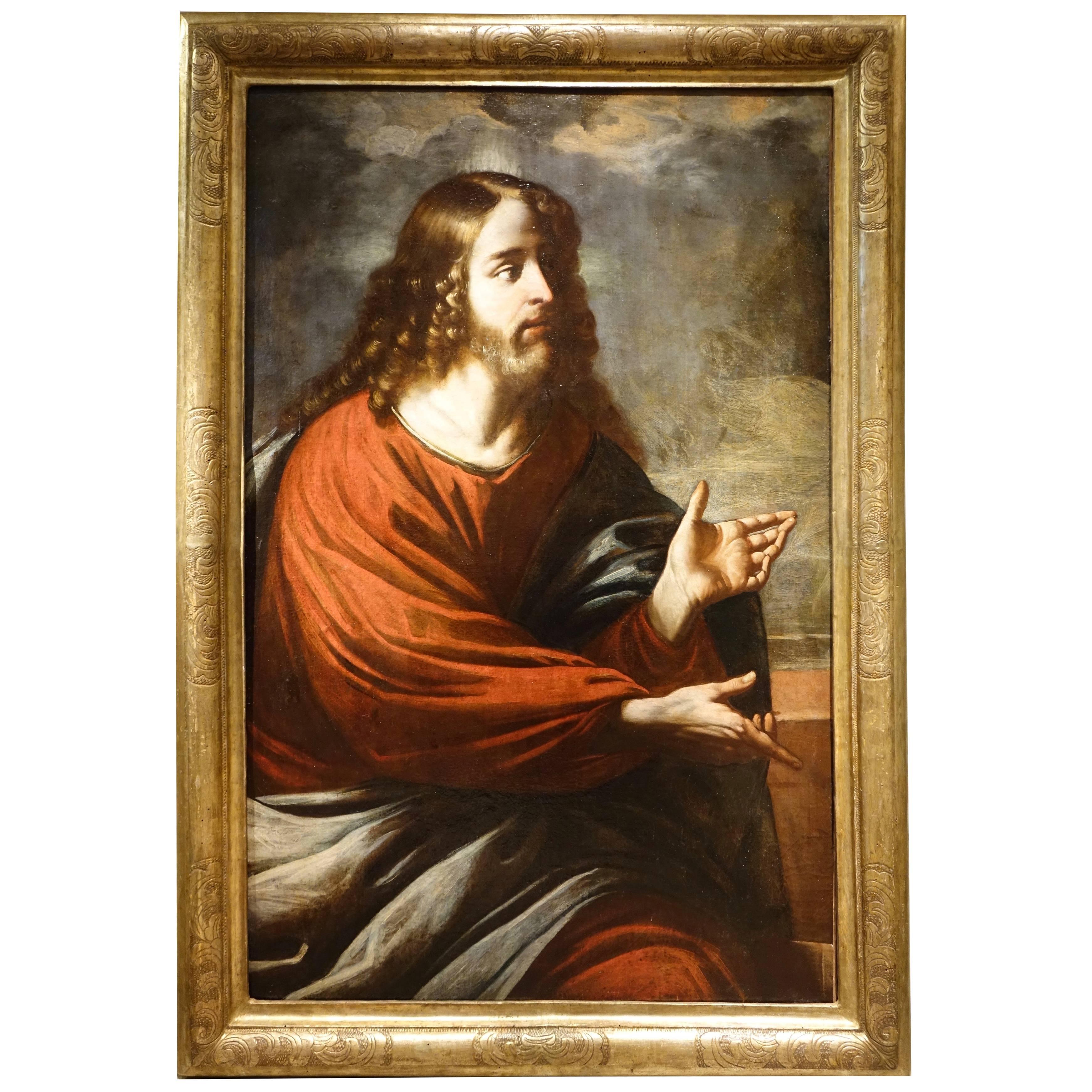  A Painting Representing the Christ Preaching,  Italian School, circa 1620