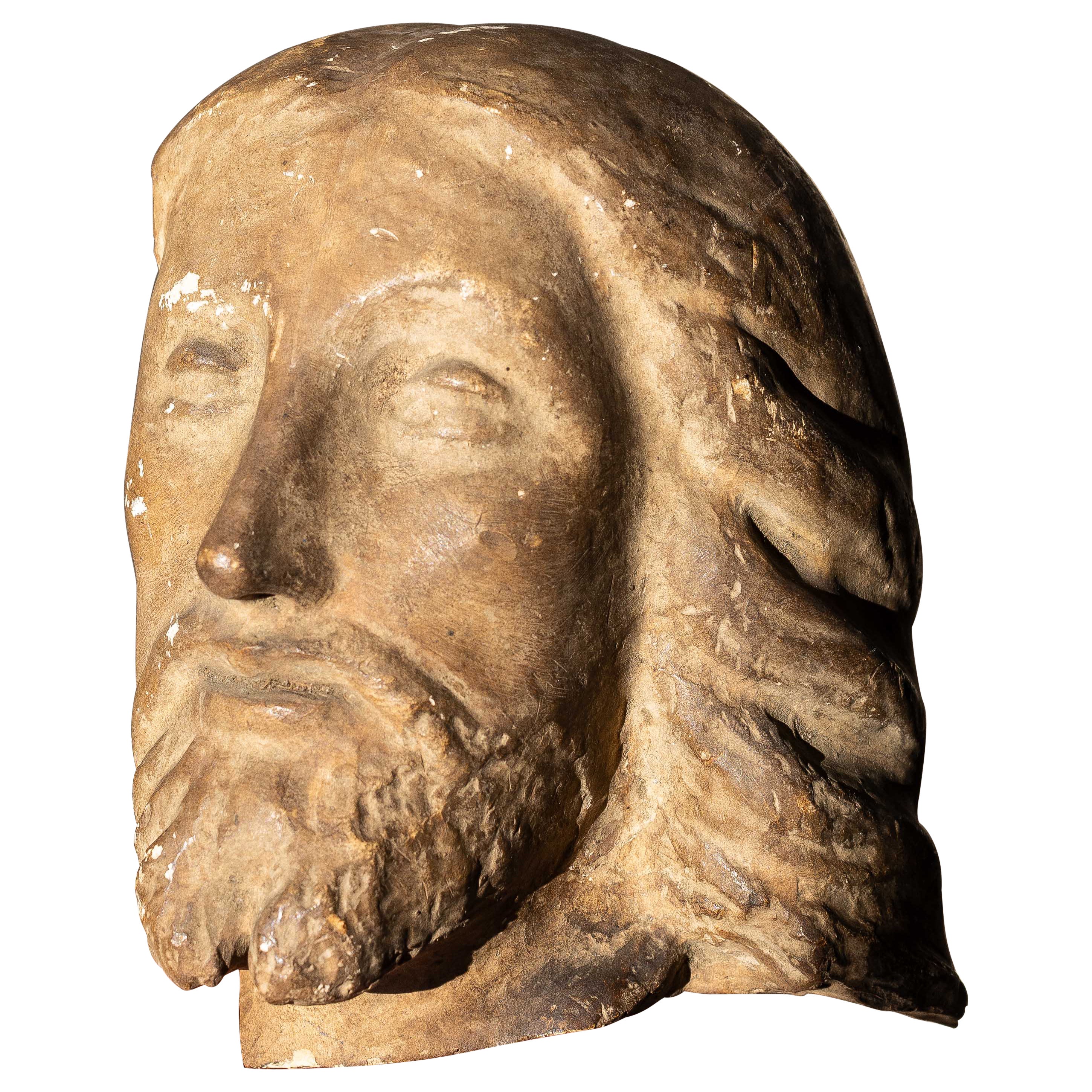Christ Sculpture Religious Bust, France Late 19th Century