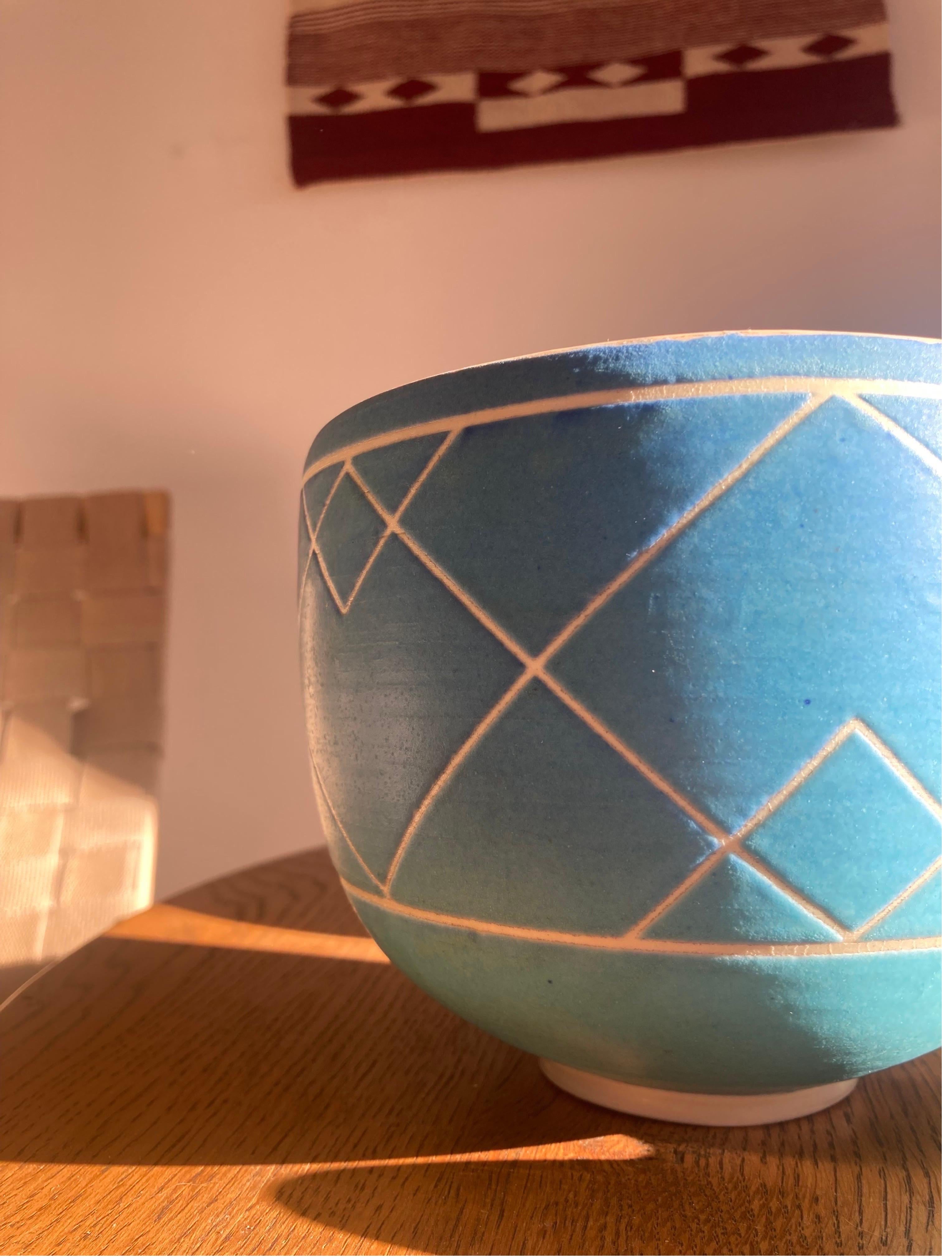 Glazed Christa Julin Ceramic Bowl 