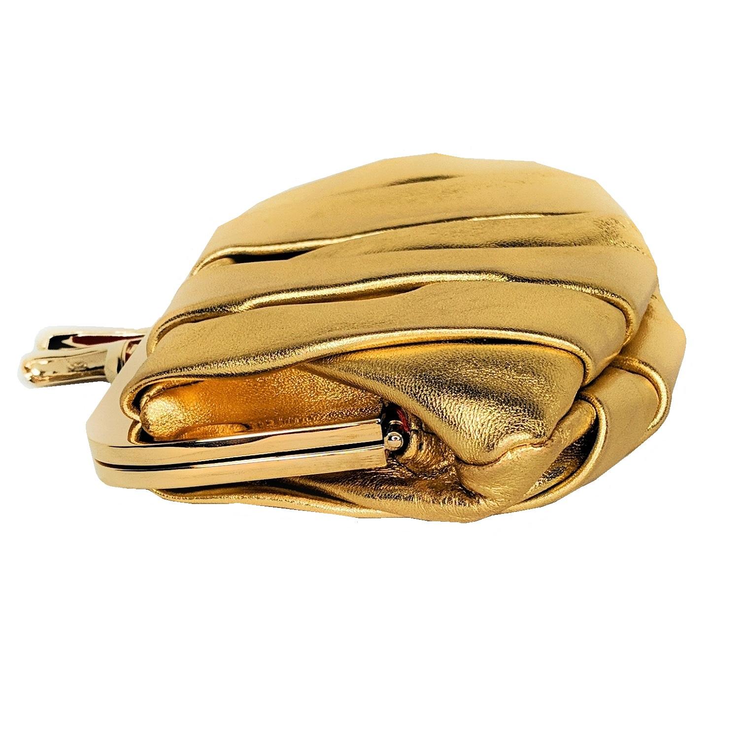 mini gold clutch
