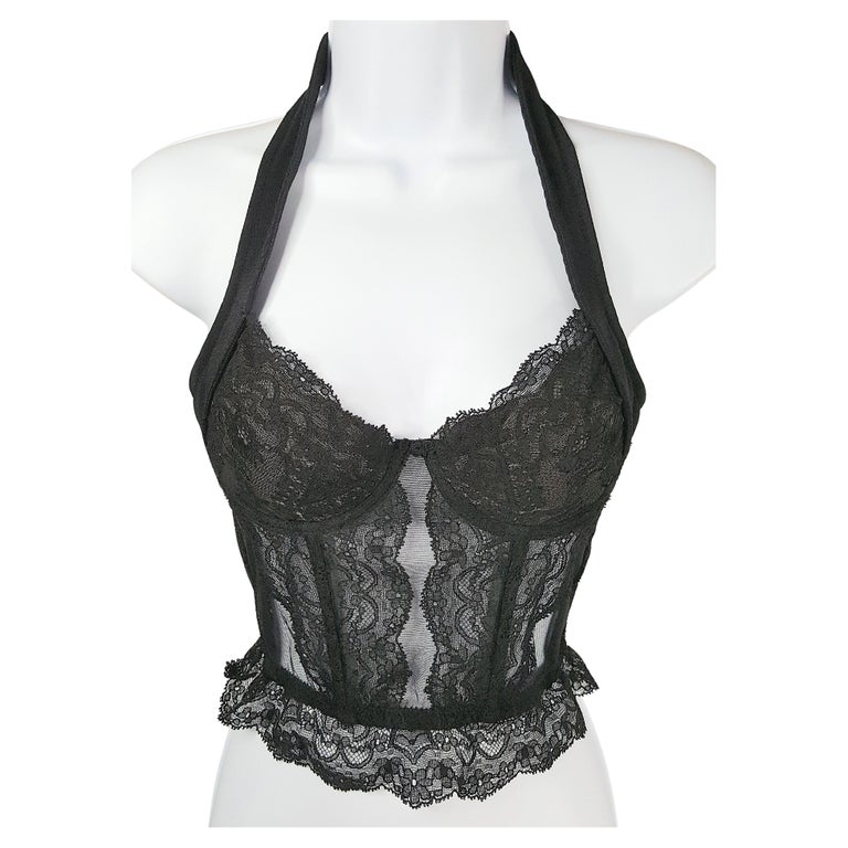 1940S Black Rayon and Cotton Satin Early Underwire Bra Deadstock From Paris  For Sale at 1stDibs