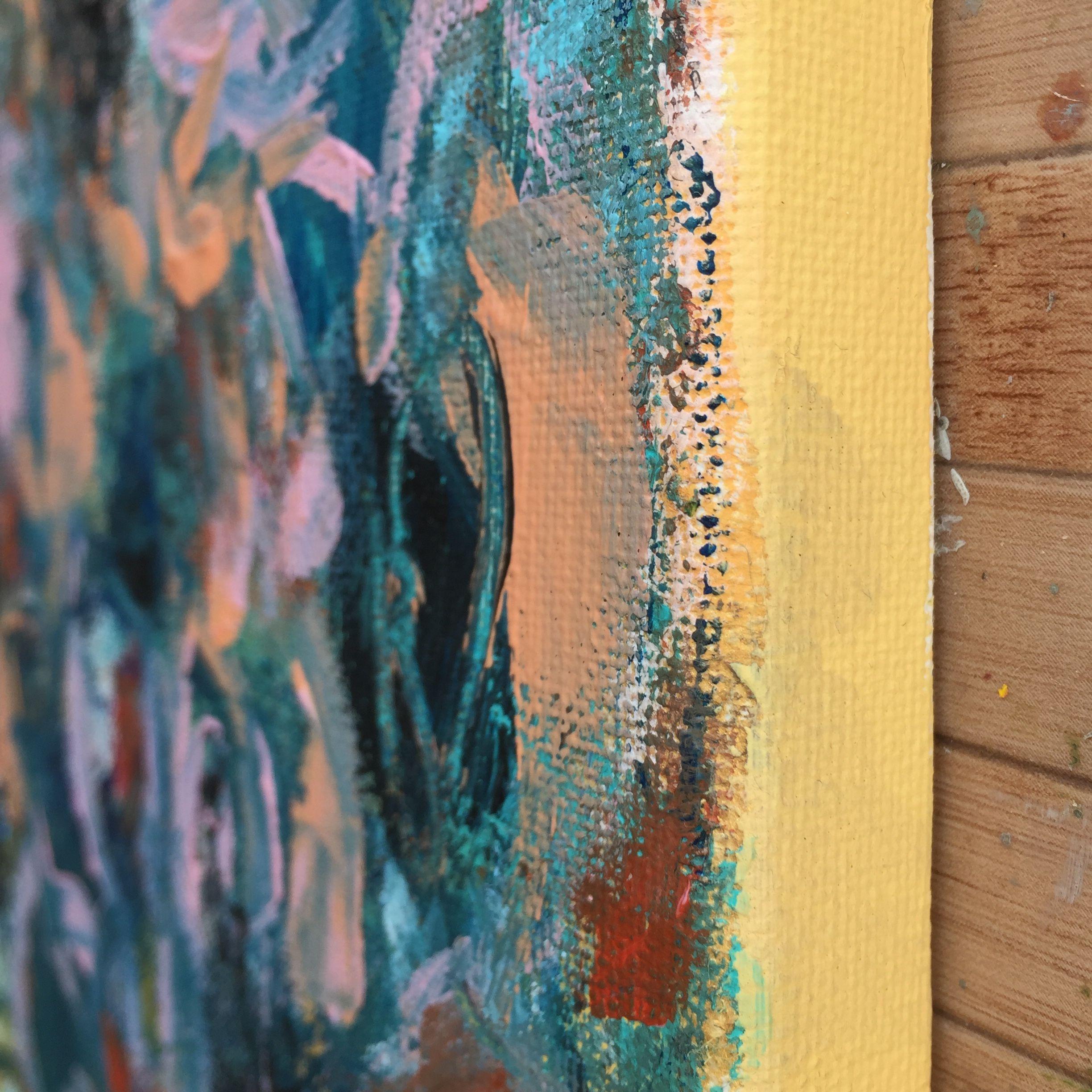 Un giorno d'estate, Pittura, Acrilico su tela in vendita 2