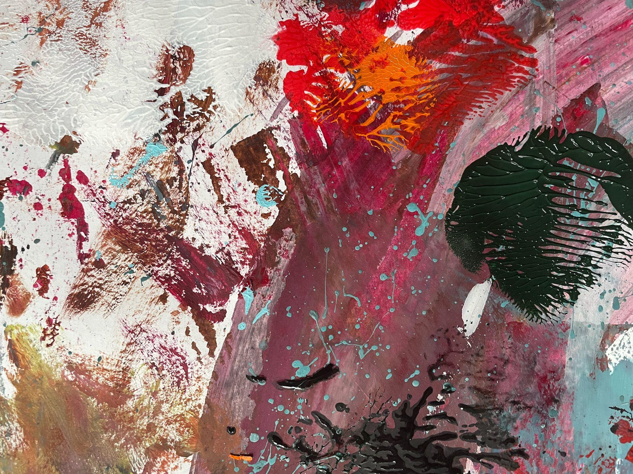 Bad in der Menge, Pittura, Acrilico su carta in vendita 1