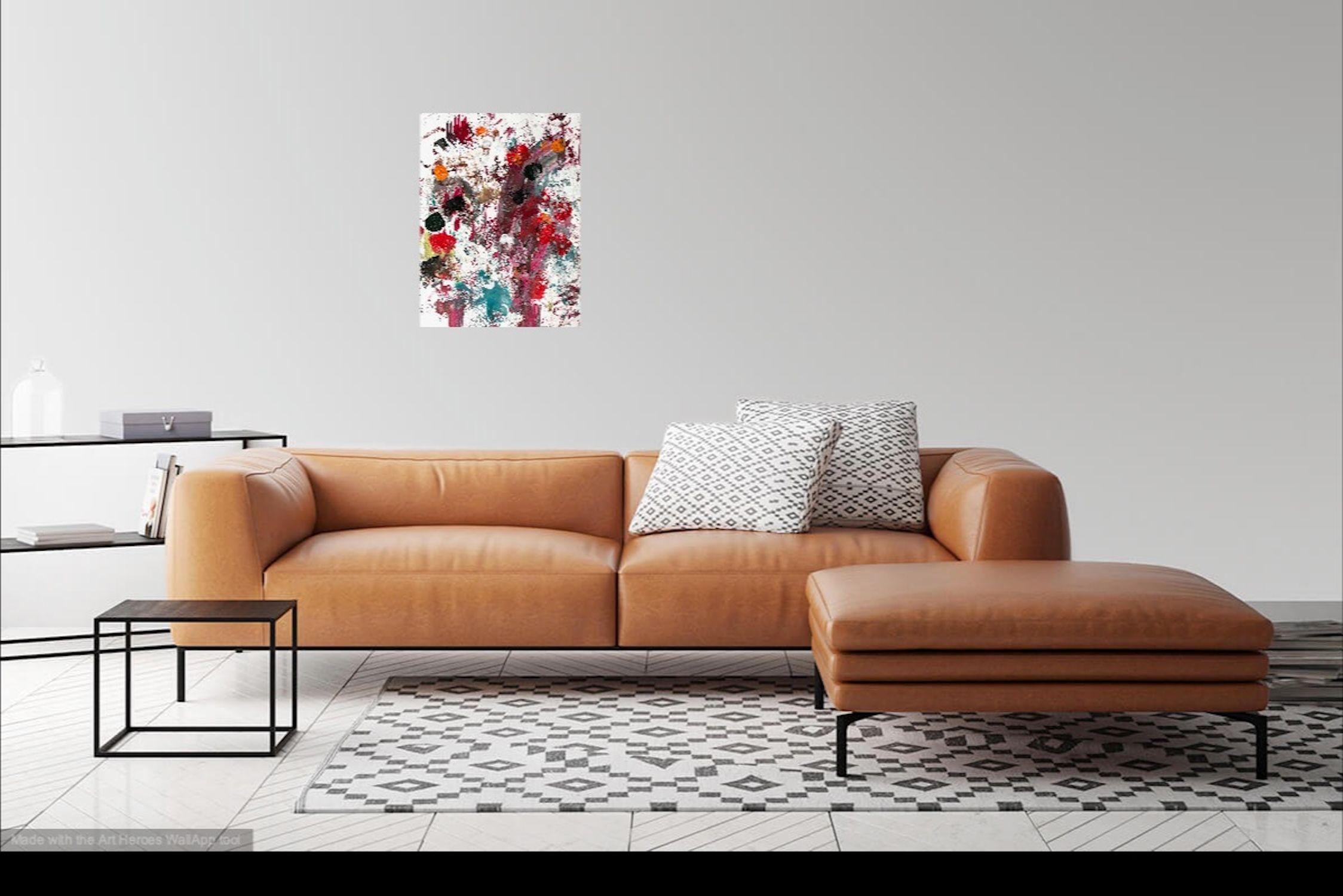 Bad in der Menge, Pittura, Acrilico su carta in vendita 2
