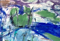 Schönes Leben am See 2, Gemälde, Acryl auf Papier