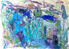 Beautiful Life at the Lake 2, Painting, Acrylic on Paper