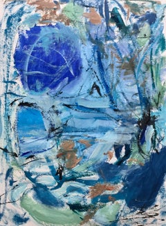 Beautiful Life at the Lake 2, Painting, Acrylic on Paper