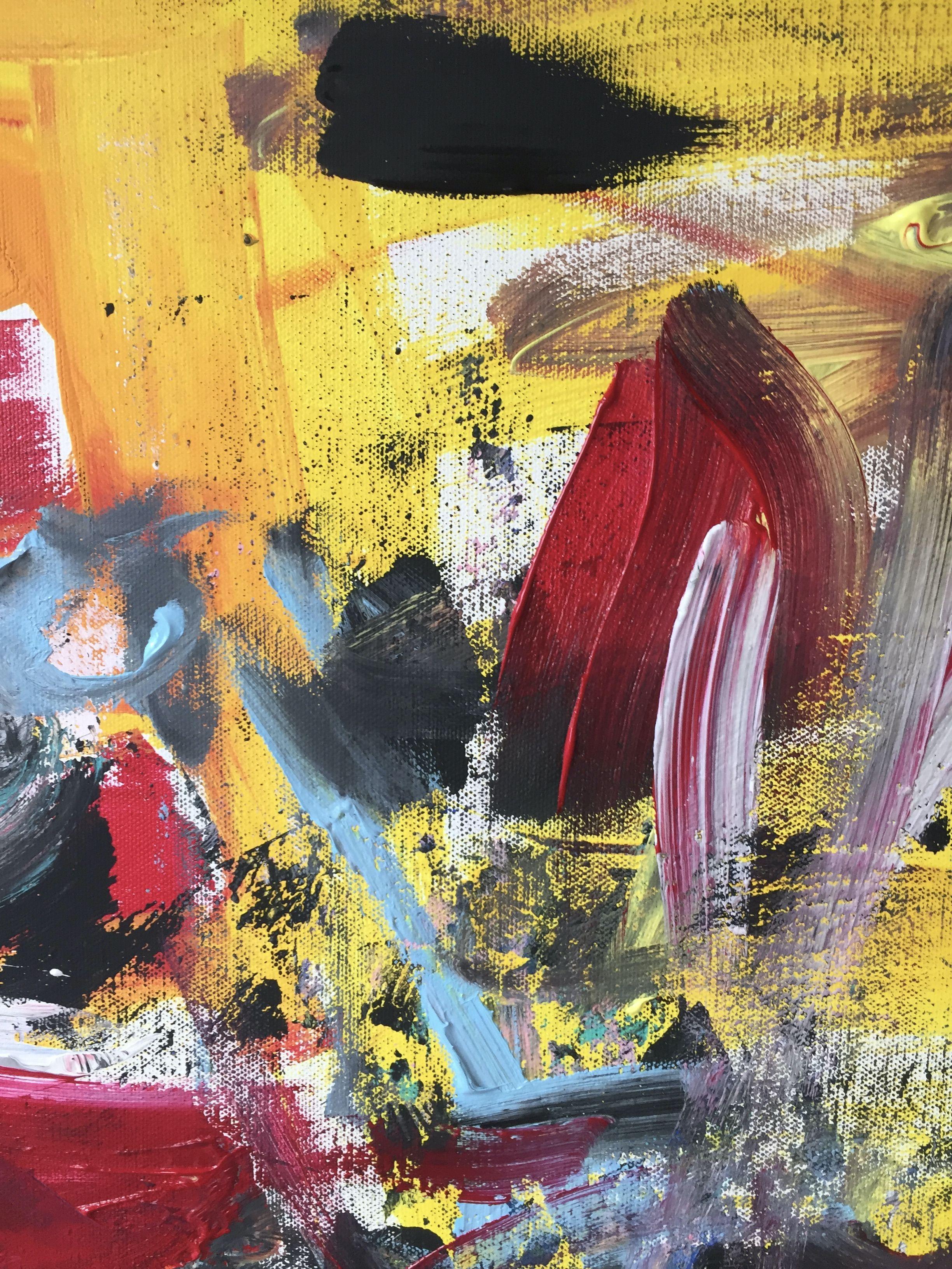 Blick zurck, Gemälde, Acryl auf Leinwand (Zeitgenössisch), Painting, von Christel Haag