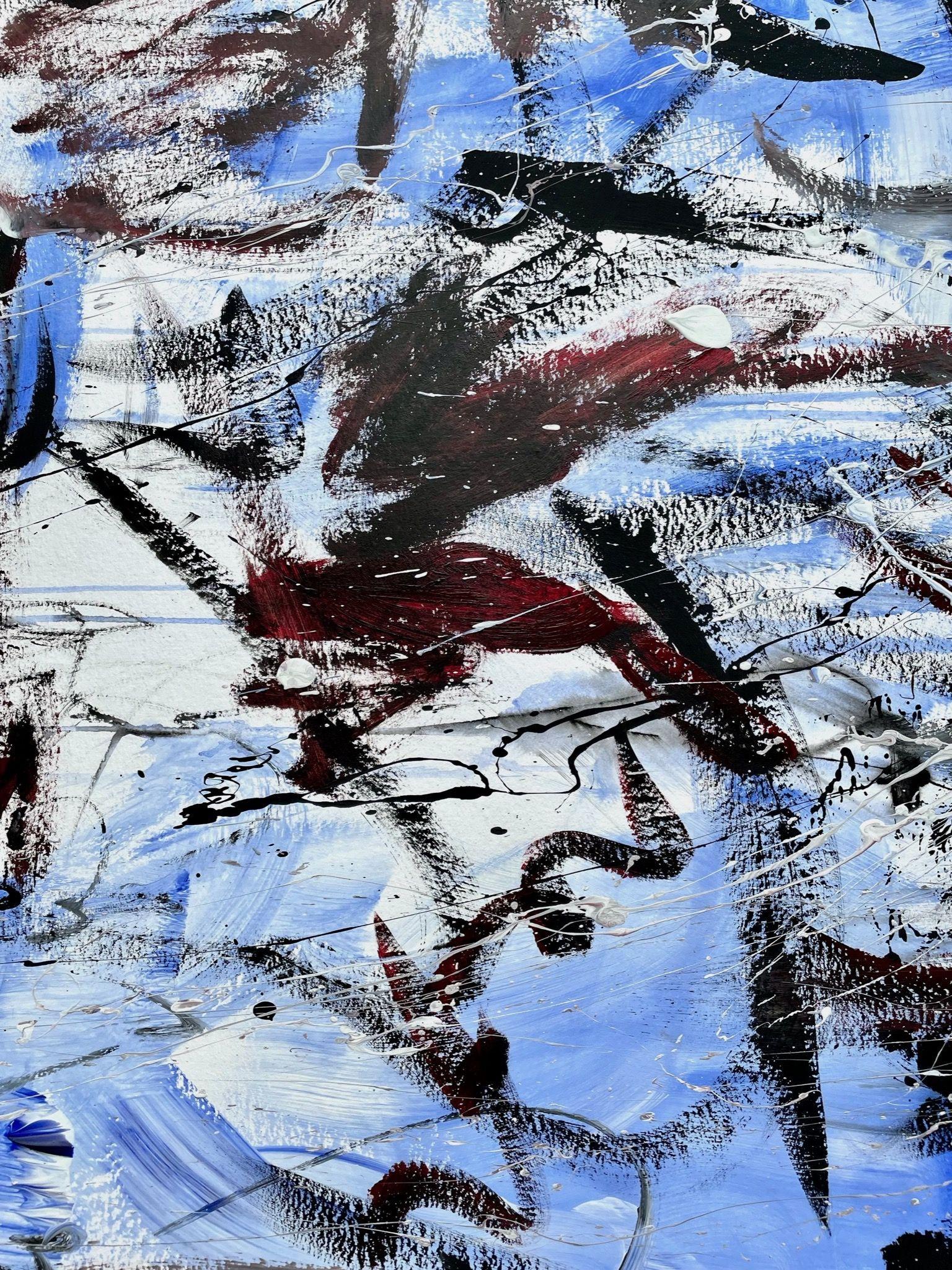 Carta, Pittura, Acrilico su carta - Painting Espressionista di Christel Haag