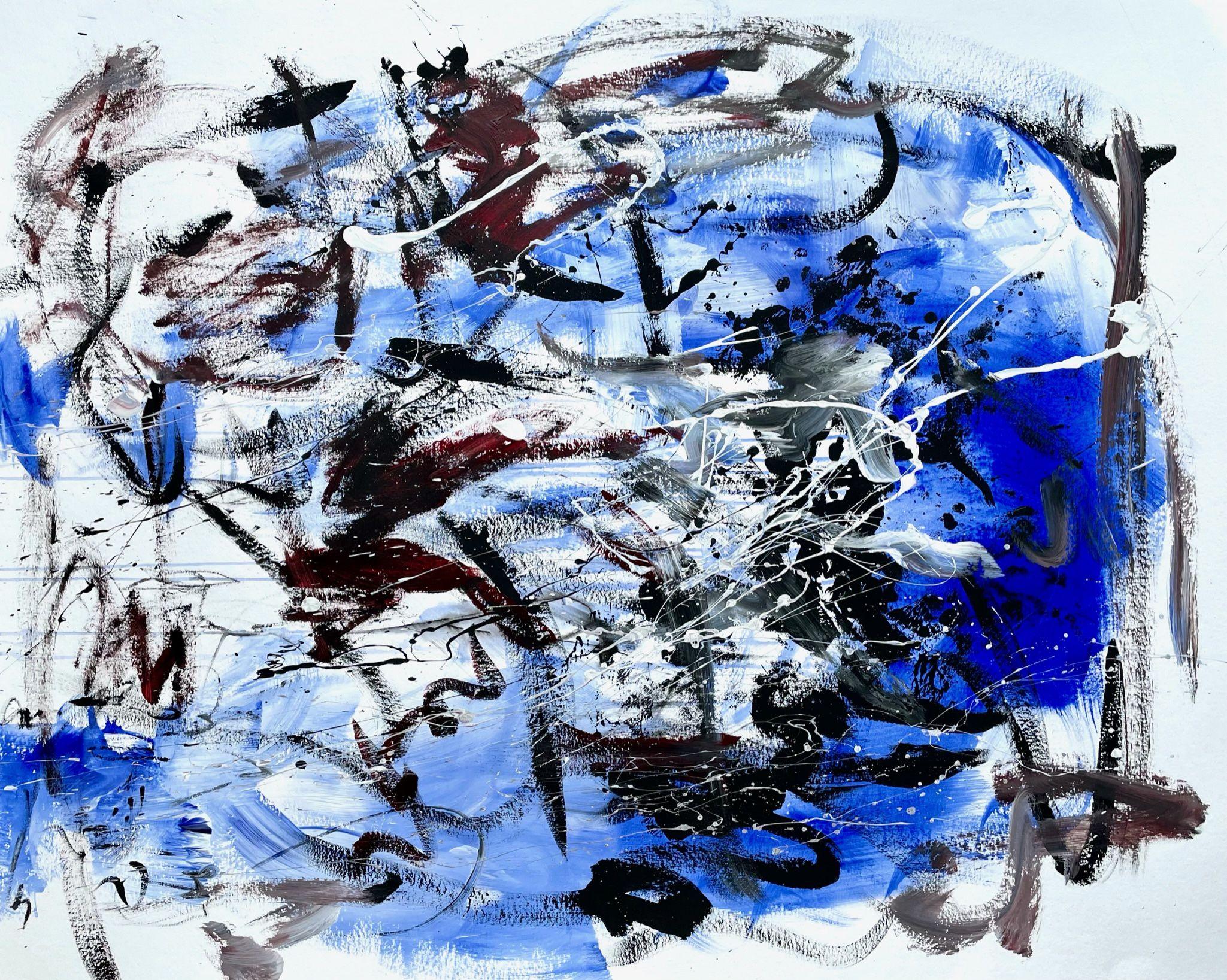 Carta, Pittura, Acrilico su carta - Painting di Christel Haag