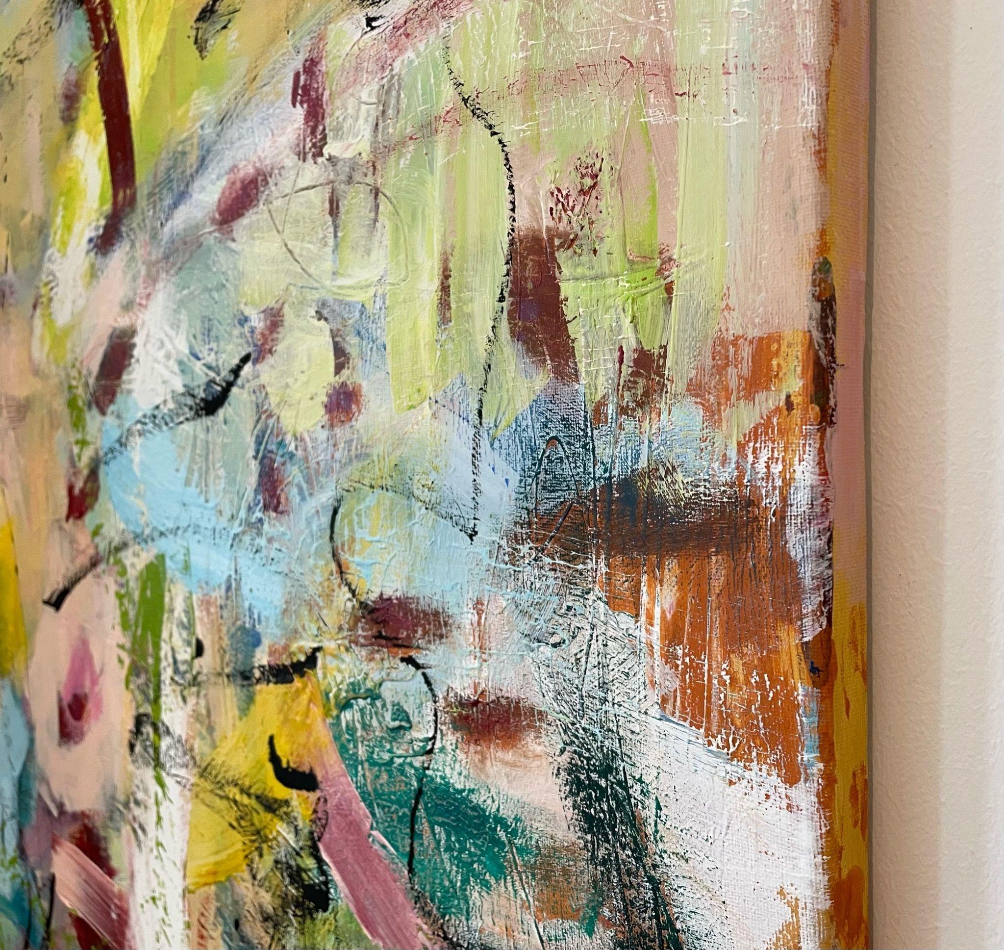 Blumenkinder, Peinture, Acrylique sur Toile en vente 2