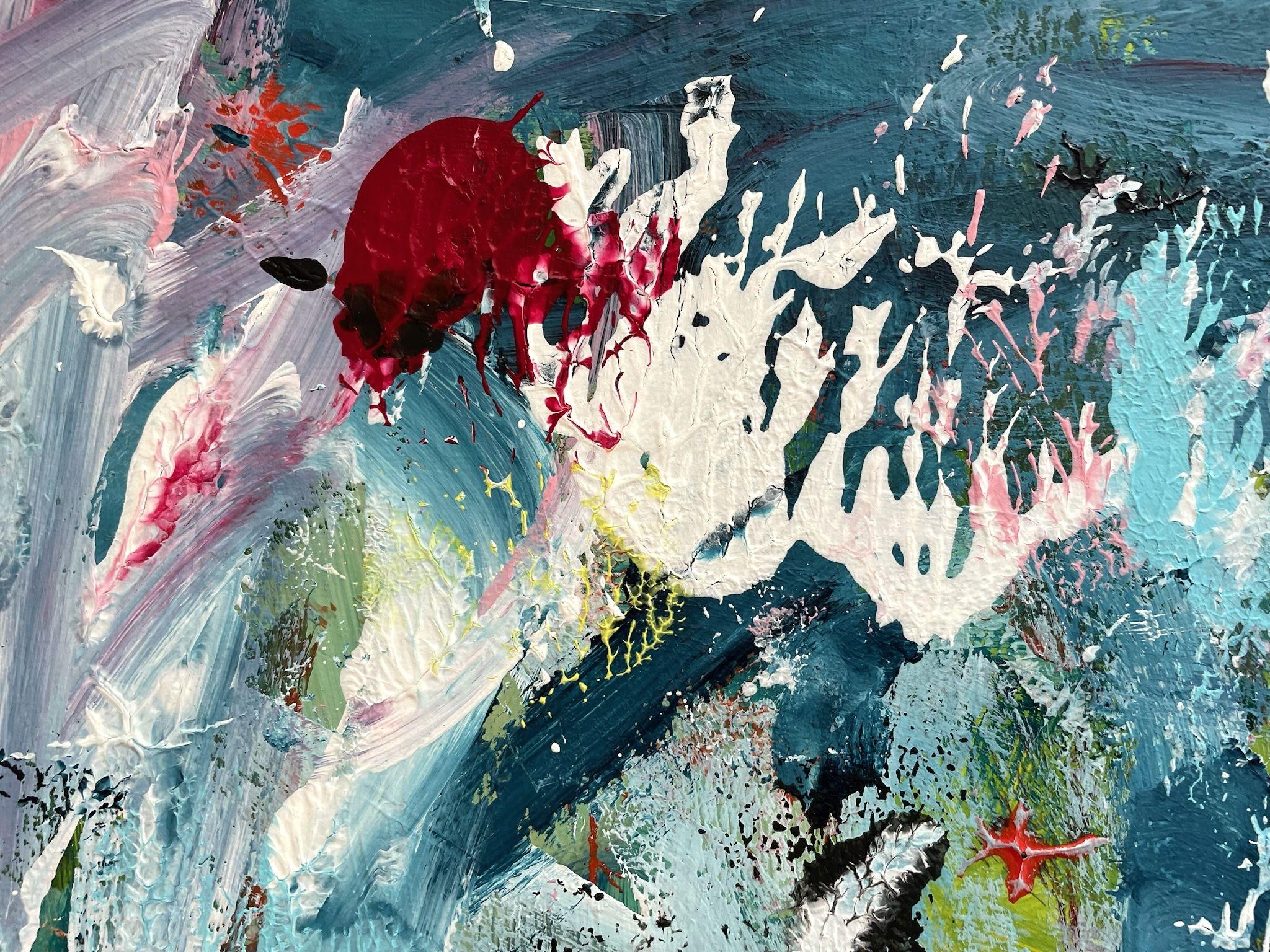 Bundle of Energy, peinture, acrylique sur papier - Contemporain Painting par Christel Haag