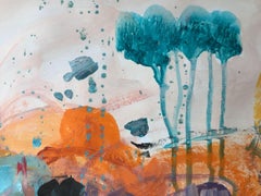 Children's Birthday Party, Painting, Acrylic on Paper