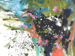 Giorni nuvolosi a Parigi, Pittura, Acrilico su carta