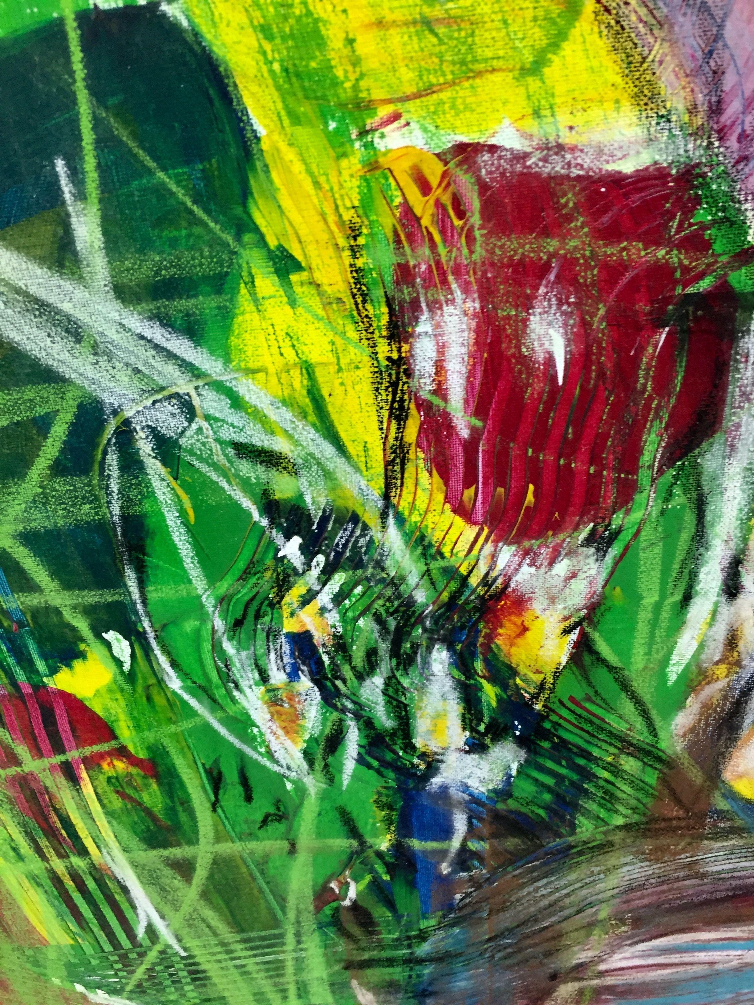 Conexión 1, Pintura, Acrílico sobre lienzo - Painting de Christel Haag