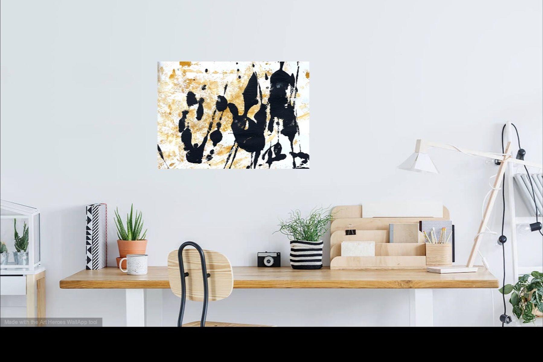 Peinture - « Cross Over », acrylique sur papier en vente 2