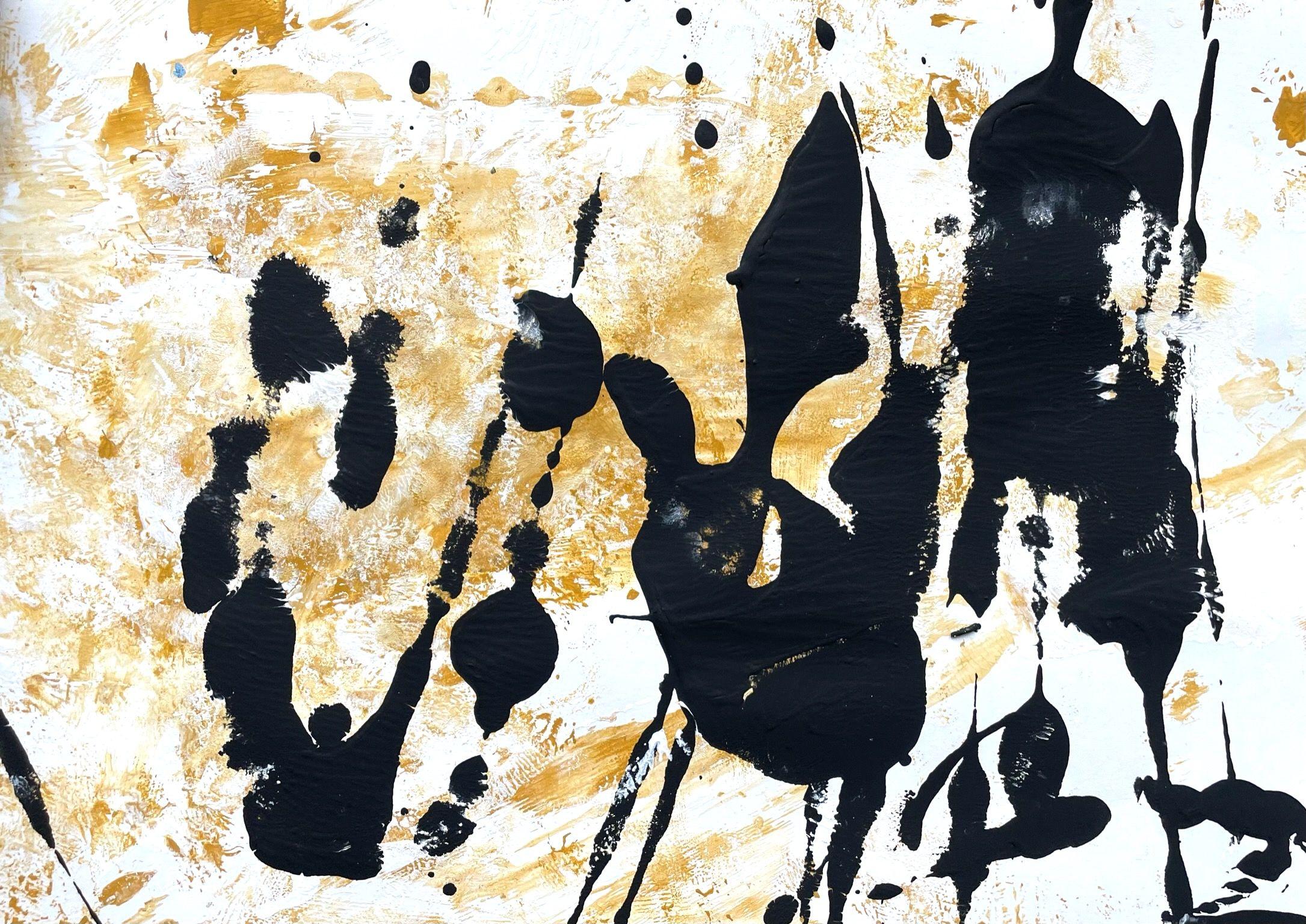 Peinture - « Cross Over », acrylique sur papier - Painting de Christel Haag