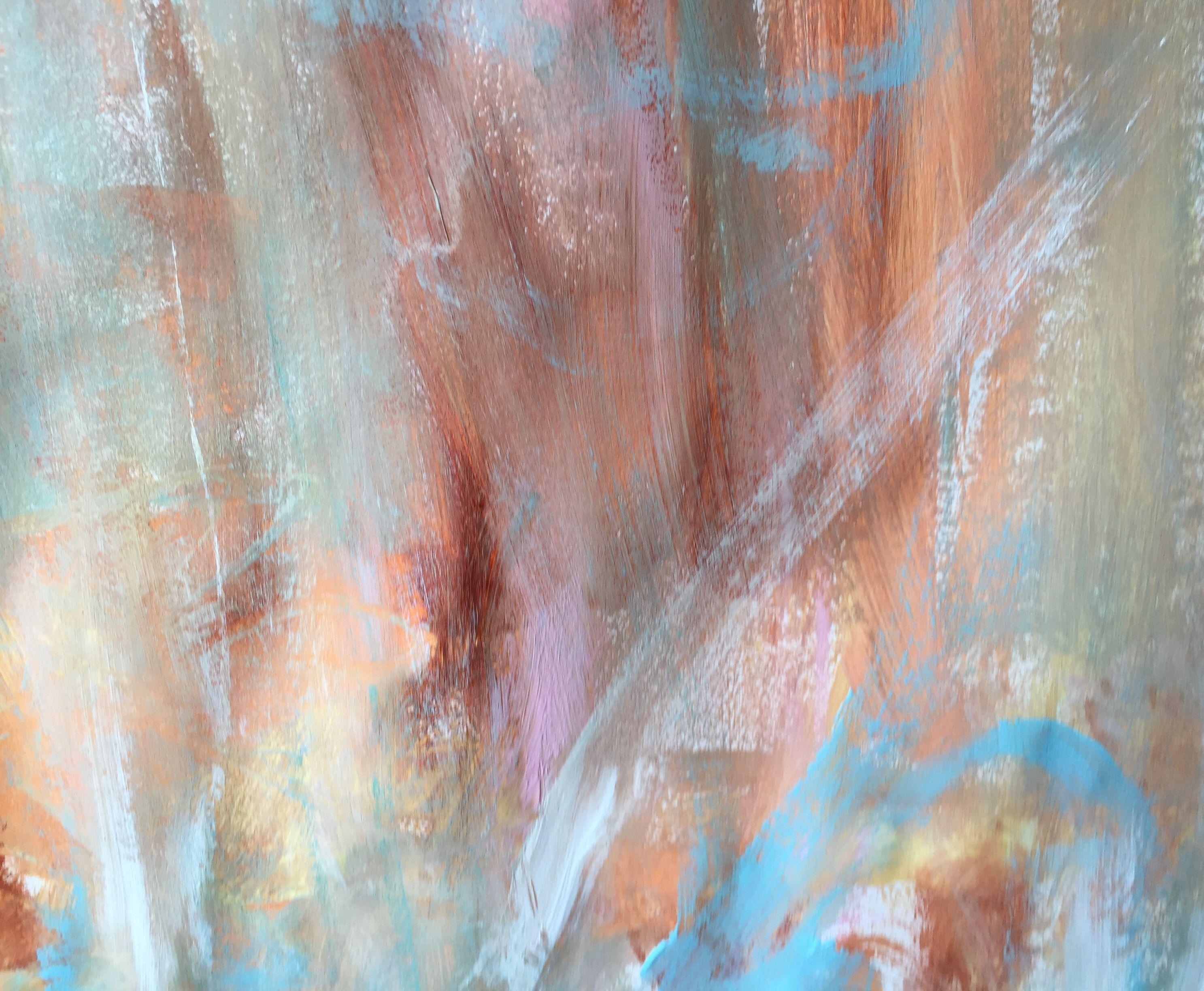 Danach, Pittura, Acrilico su carta - Painting di Christel Haag