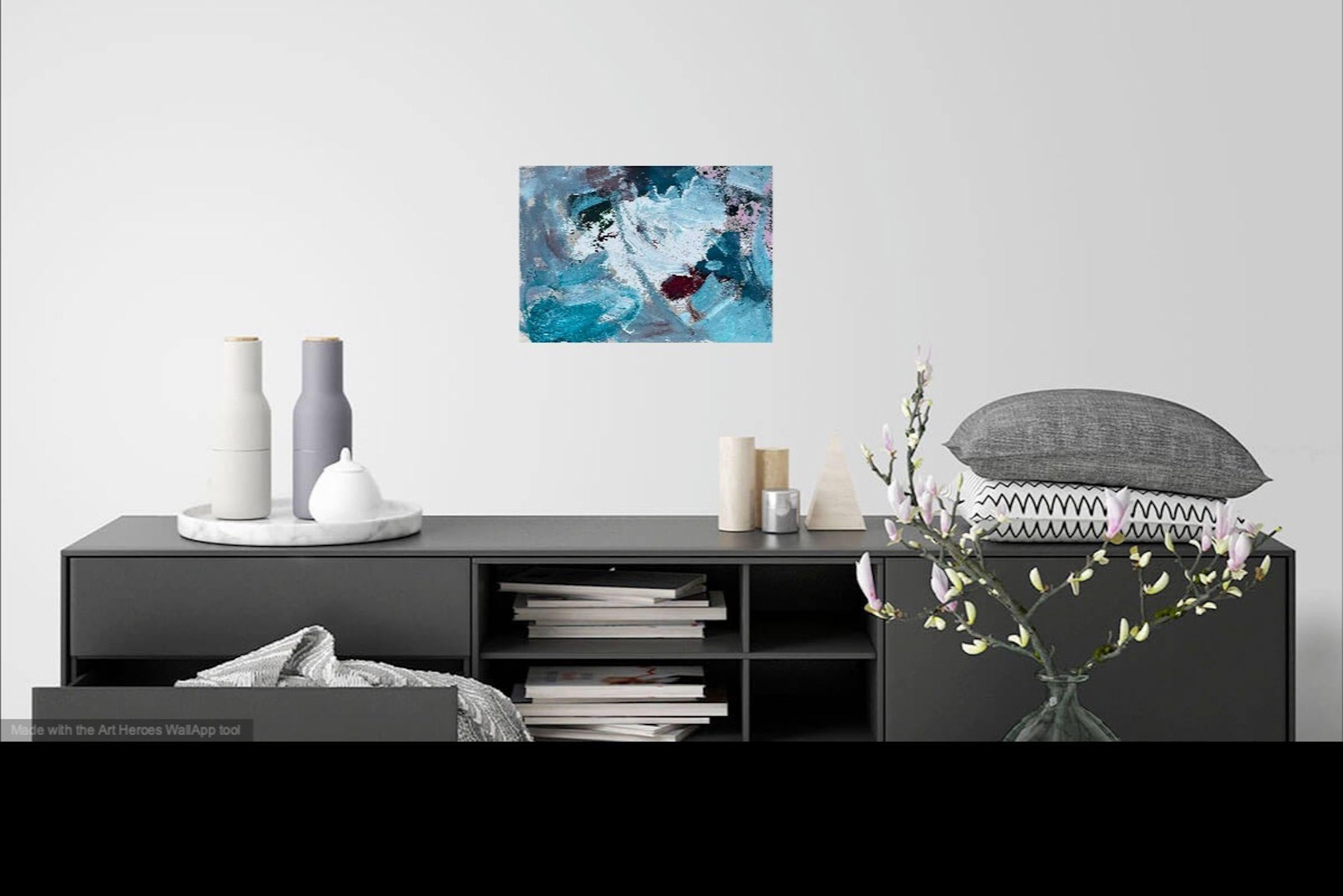 Das Geheimnis, Gemälde, Acryl auf Anderem im Angebot 1