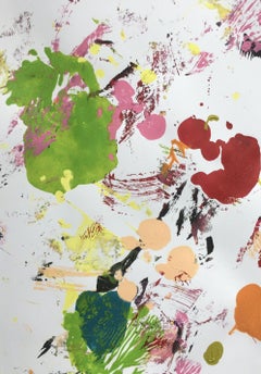 Das Leben ist bunt, Pintura, Acrílico sobre papel