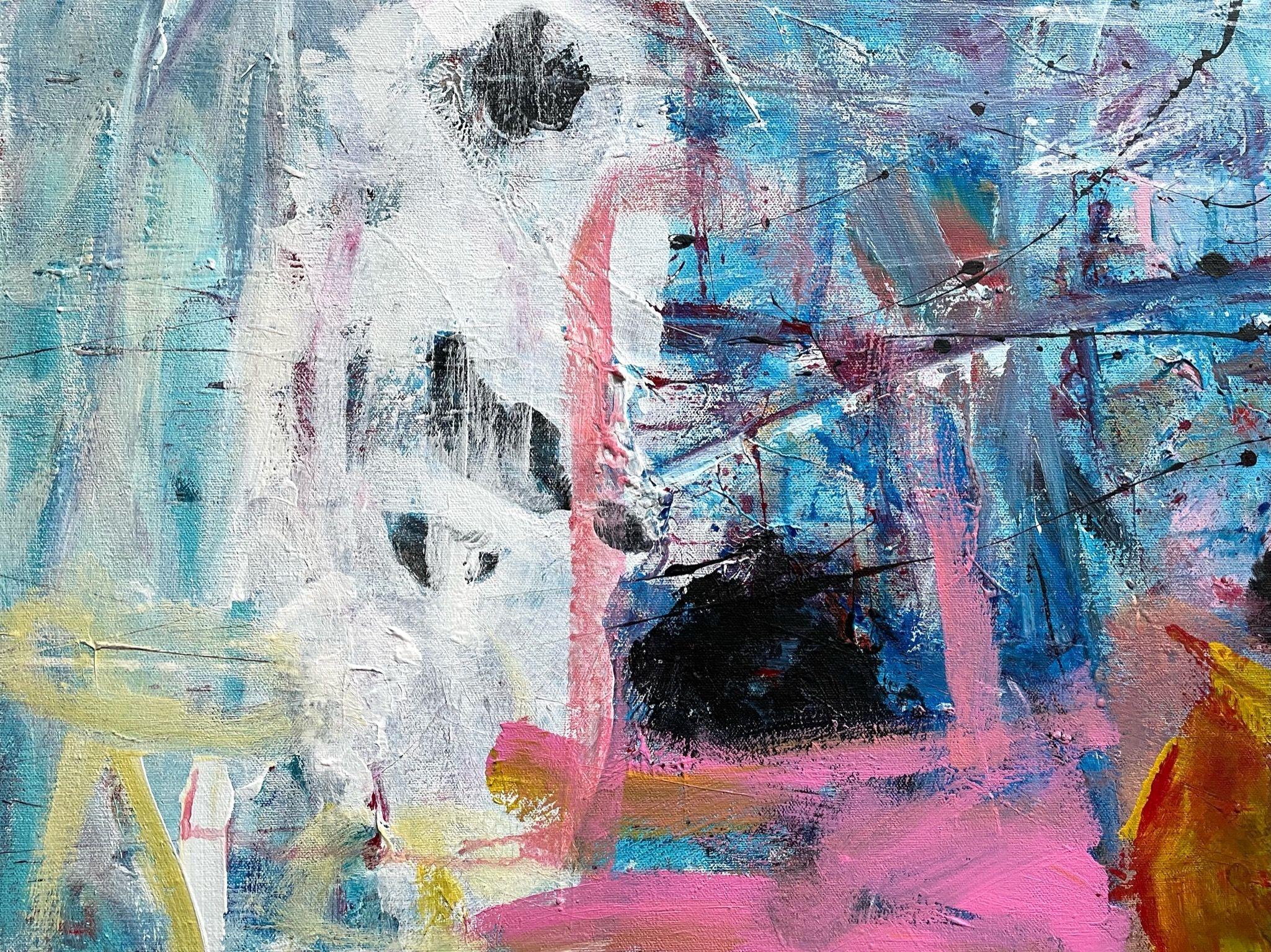 Die Hoffnung weckt zuletzt, Gemälde, Acryl auf Leinwand im Angebot 1
