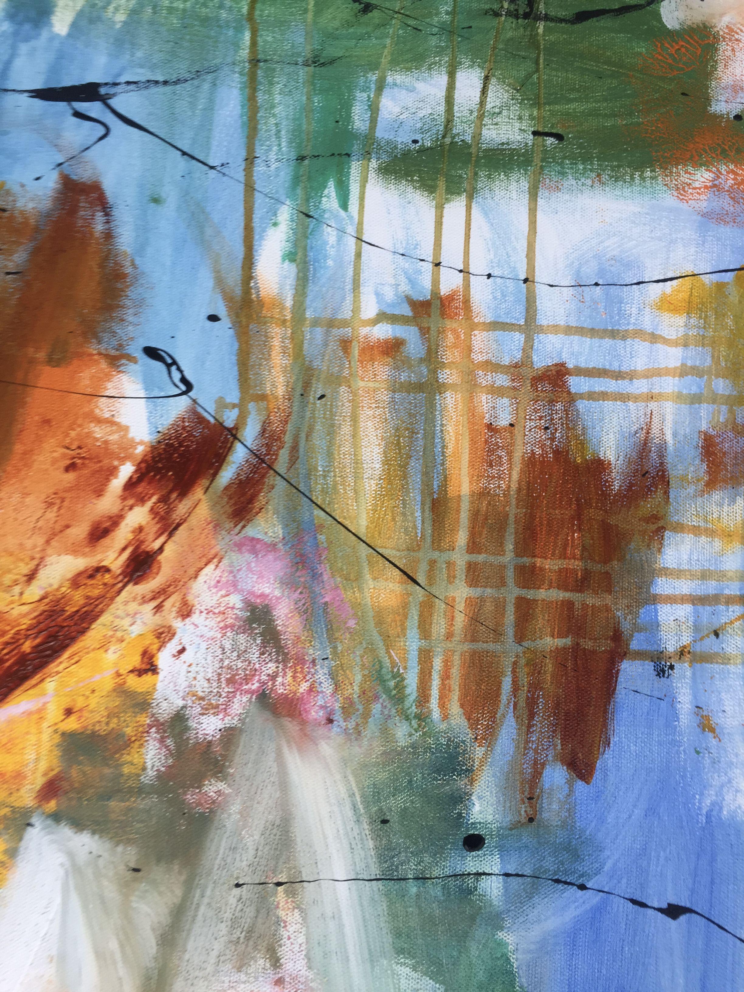 Die Leichtigkeit des Sommers, Pittura, Acrilico su tela - Painting Moderno di Christel Haag
